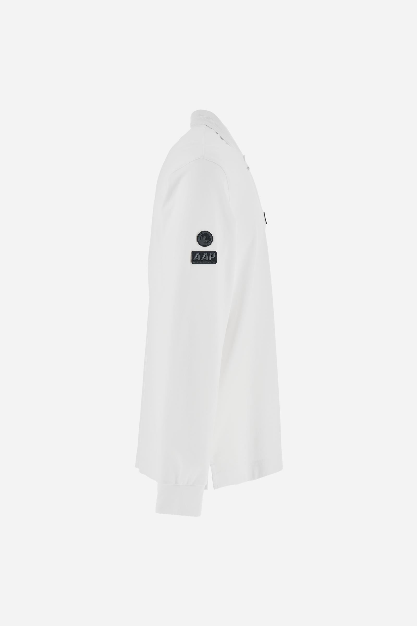 Men’s long-sleeve polo fluid jersey AAP - Booker