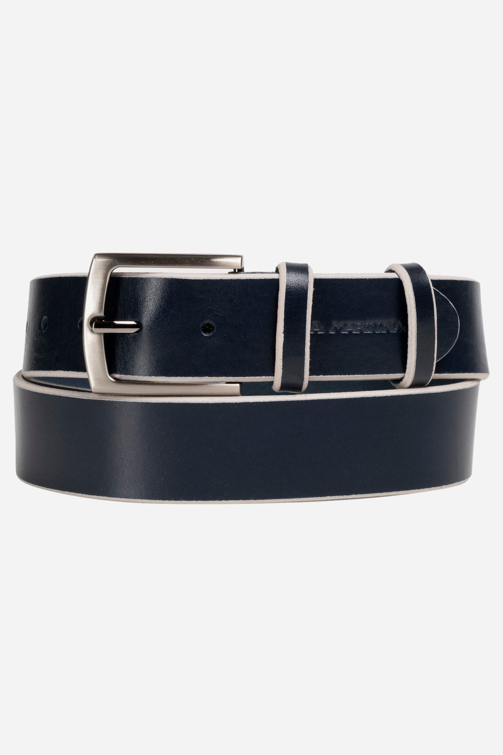 Ceinture pour homme en cuir avec détails contrastés – modèle Bruno