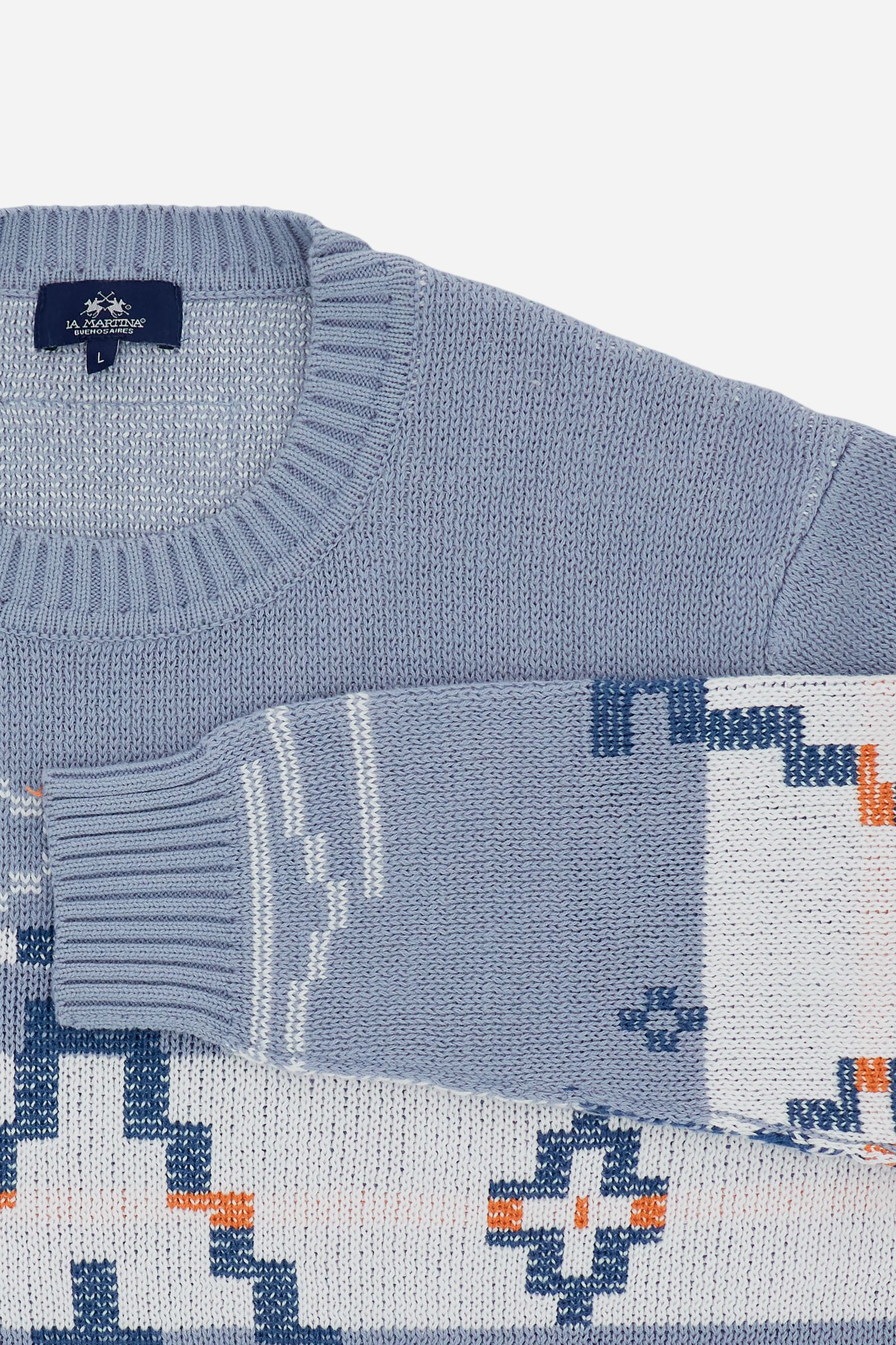 Herren Jacquardpullover mit geometrischem Muster - Carlomagno