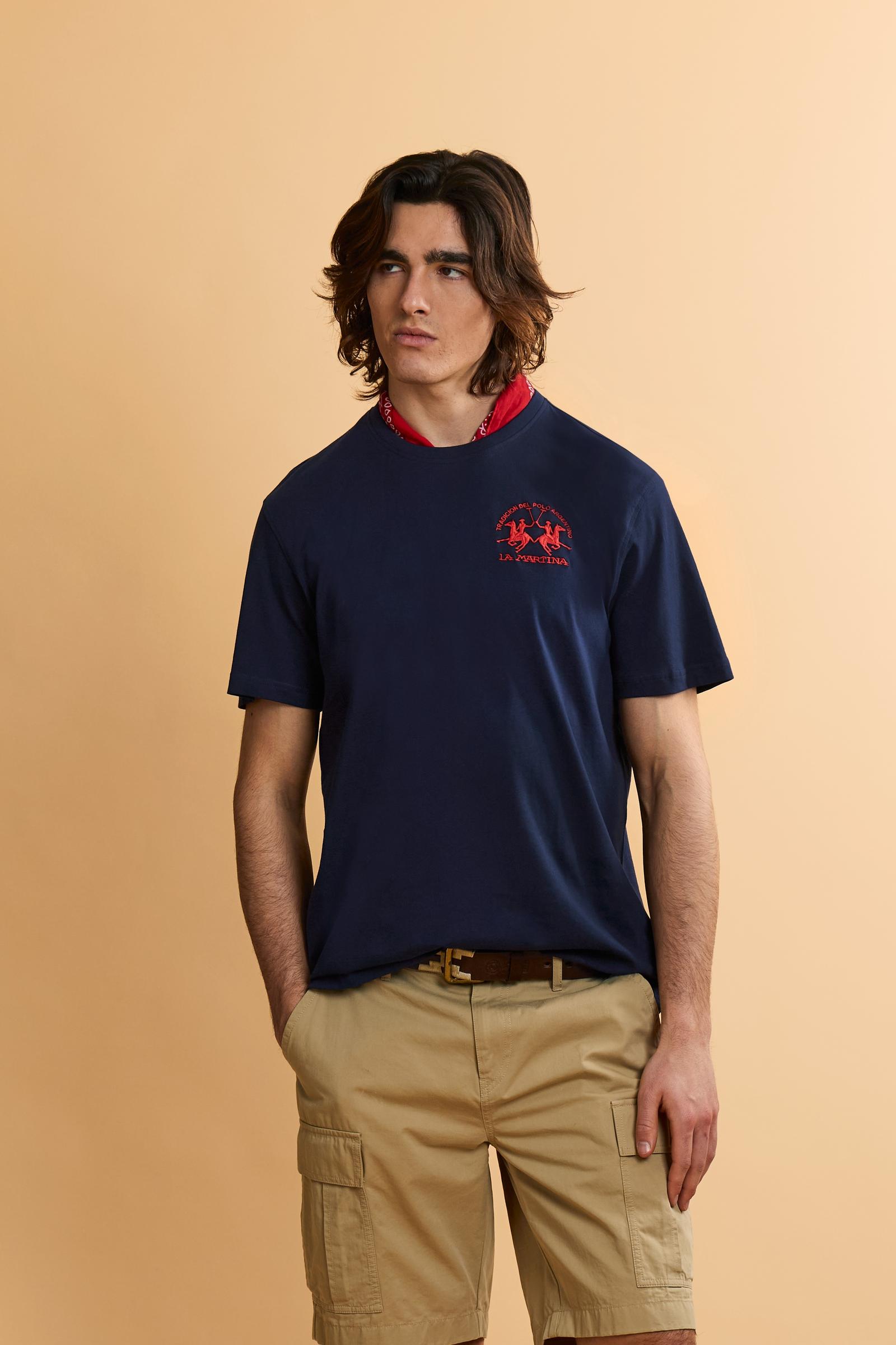 T-shirt homme en jersey de coton avec logo team - Vernie