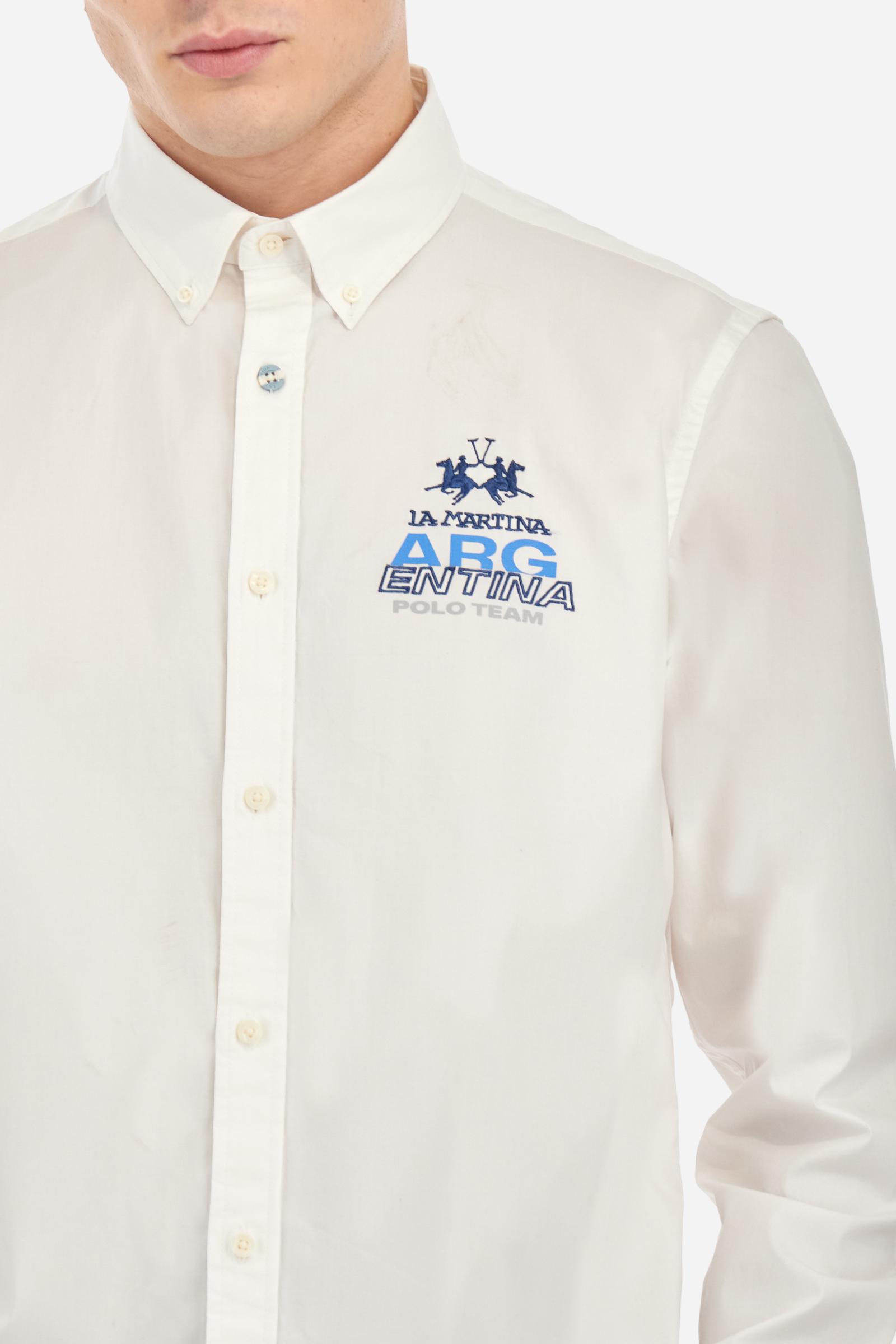 Regular fit cotton poplin shirt – Alfred