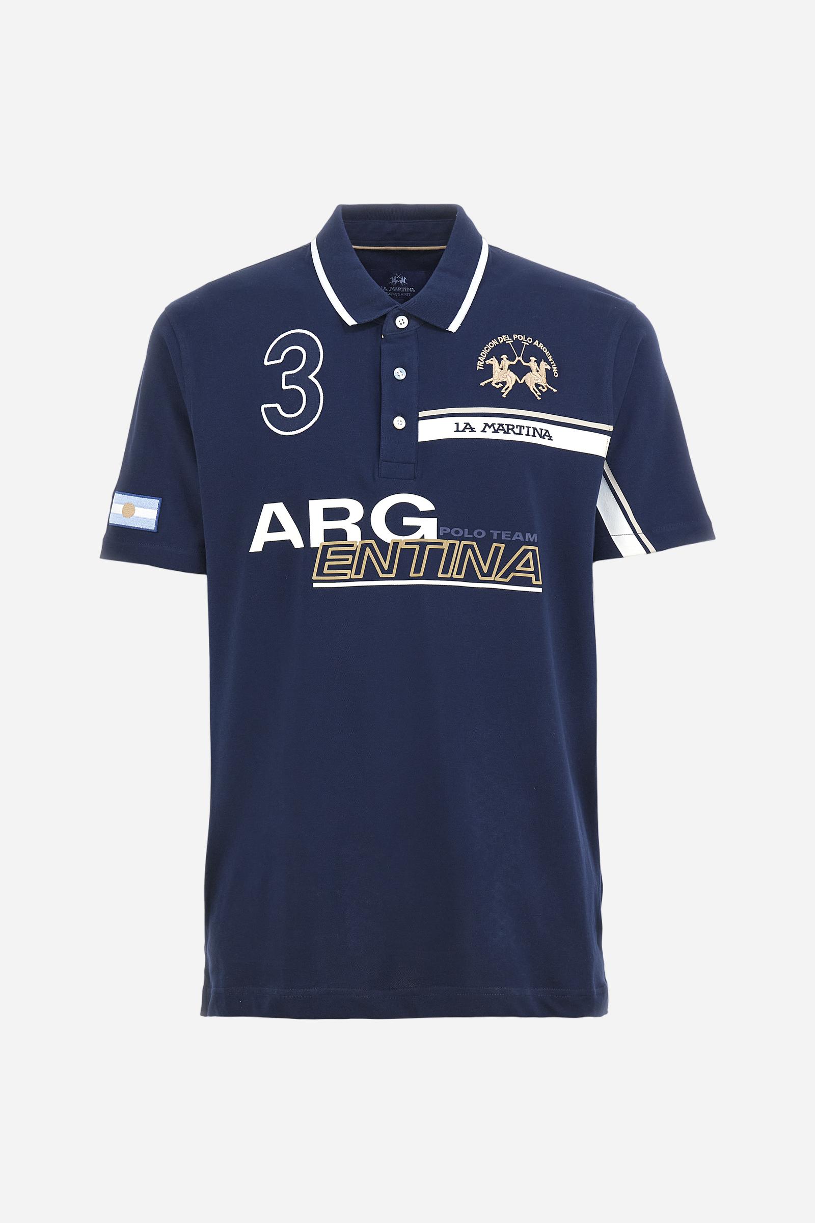 Polo en piqué de coton extensible coupe classique - Adem