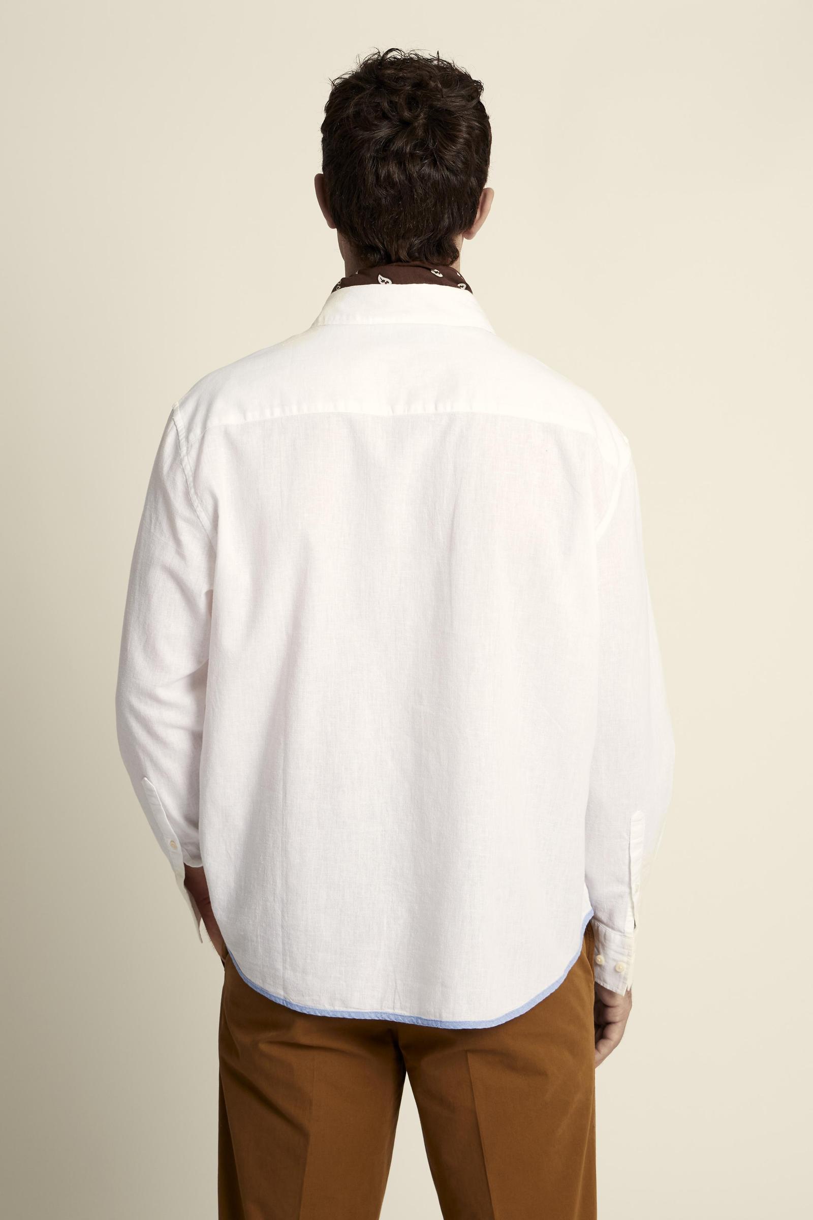 Men’s cotton and linen shirt Guards - Crispin