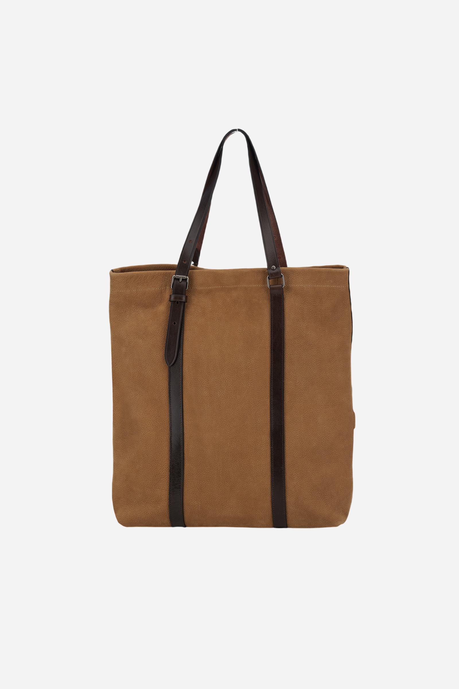 Tote bag in nabuk martellato - Hernan