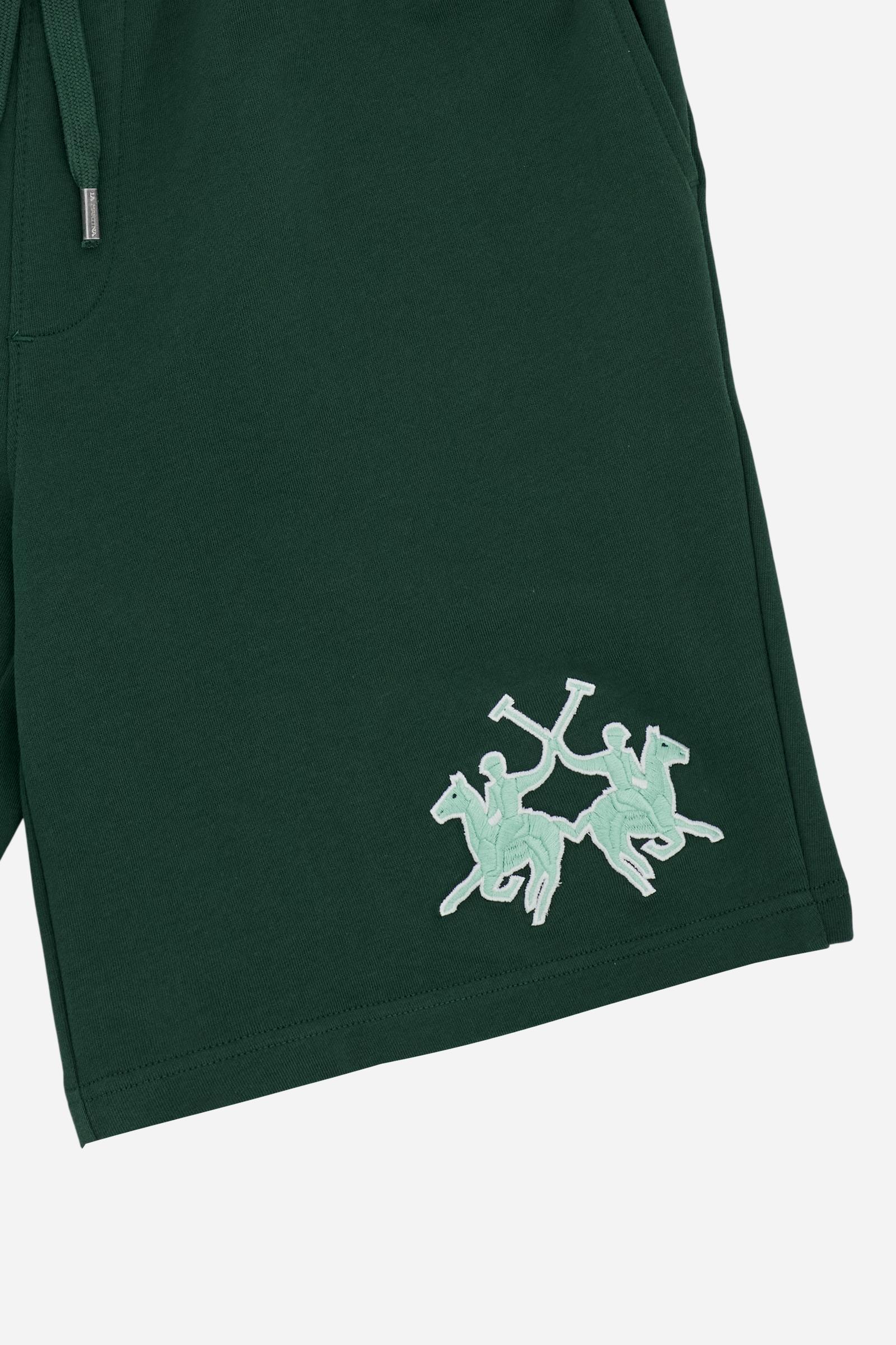 Bermuda homme en molleton de coton avec maxi logo - Remi