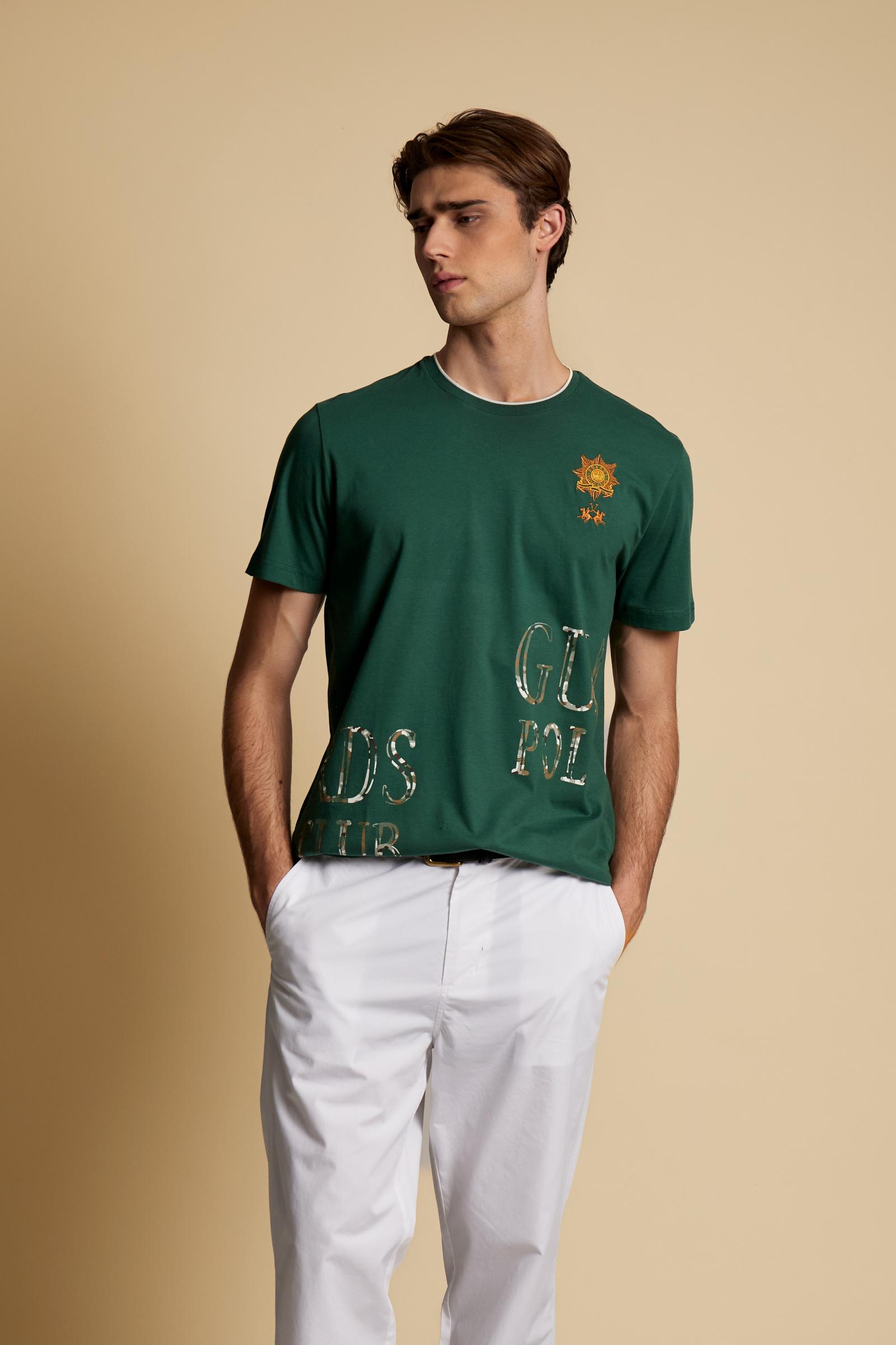 T-shirt homme en jersey avec imprimé Guards – Caledonio