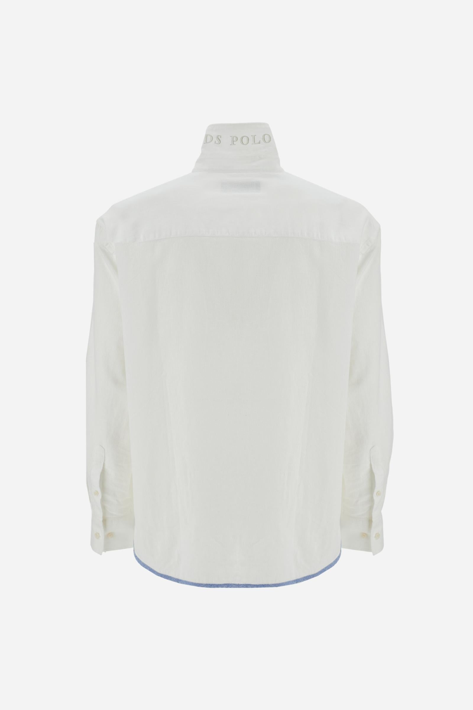 Men’s cotton and linen shirt Guards - Crispin
