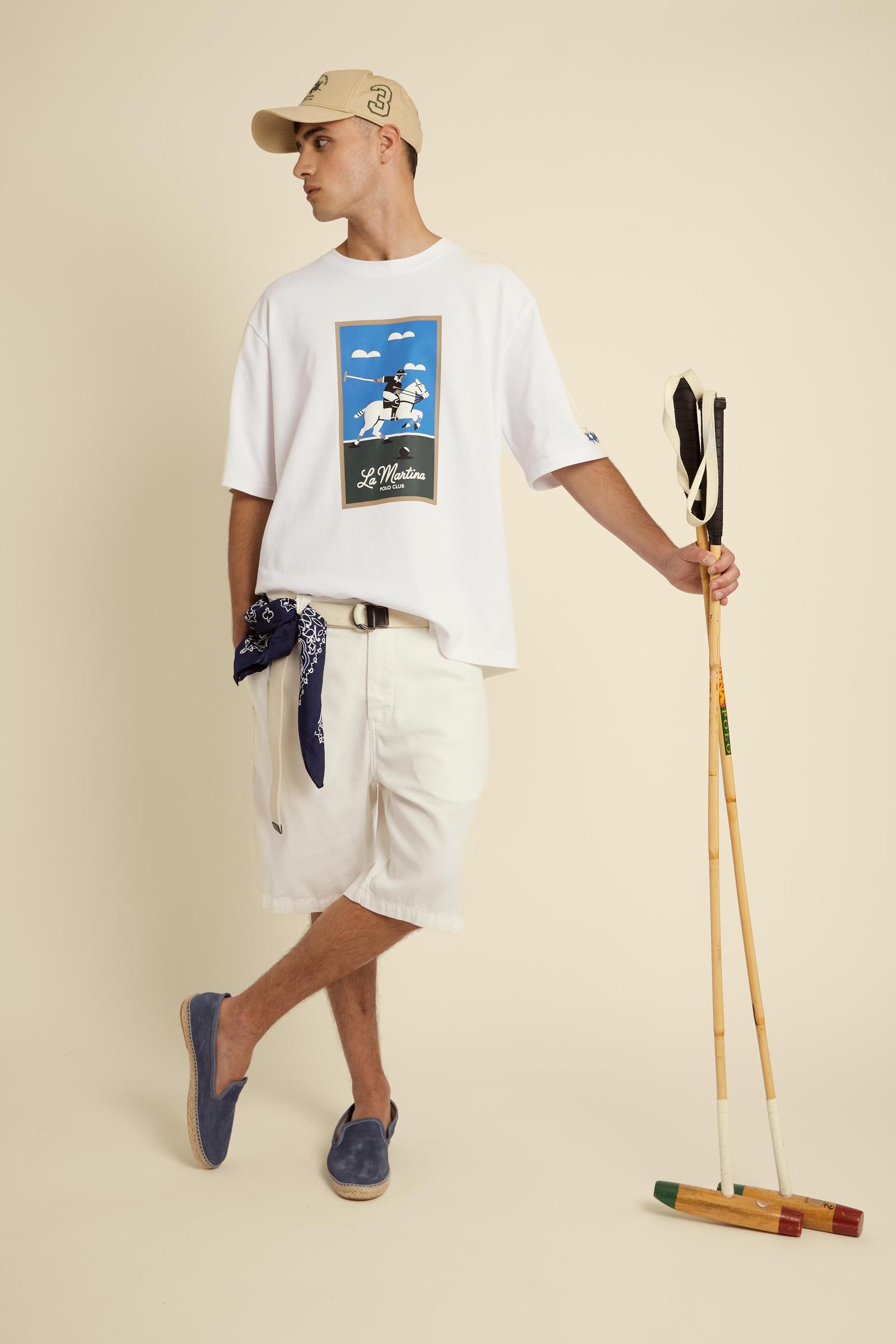 T-shirt uomo a manica corta in jersey di cotone Club Art Edition - Cristobal