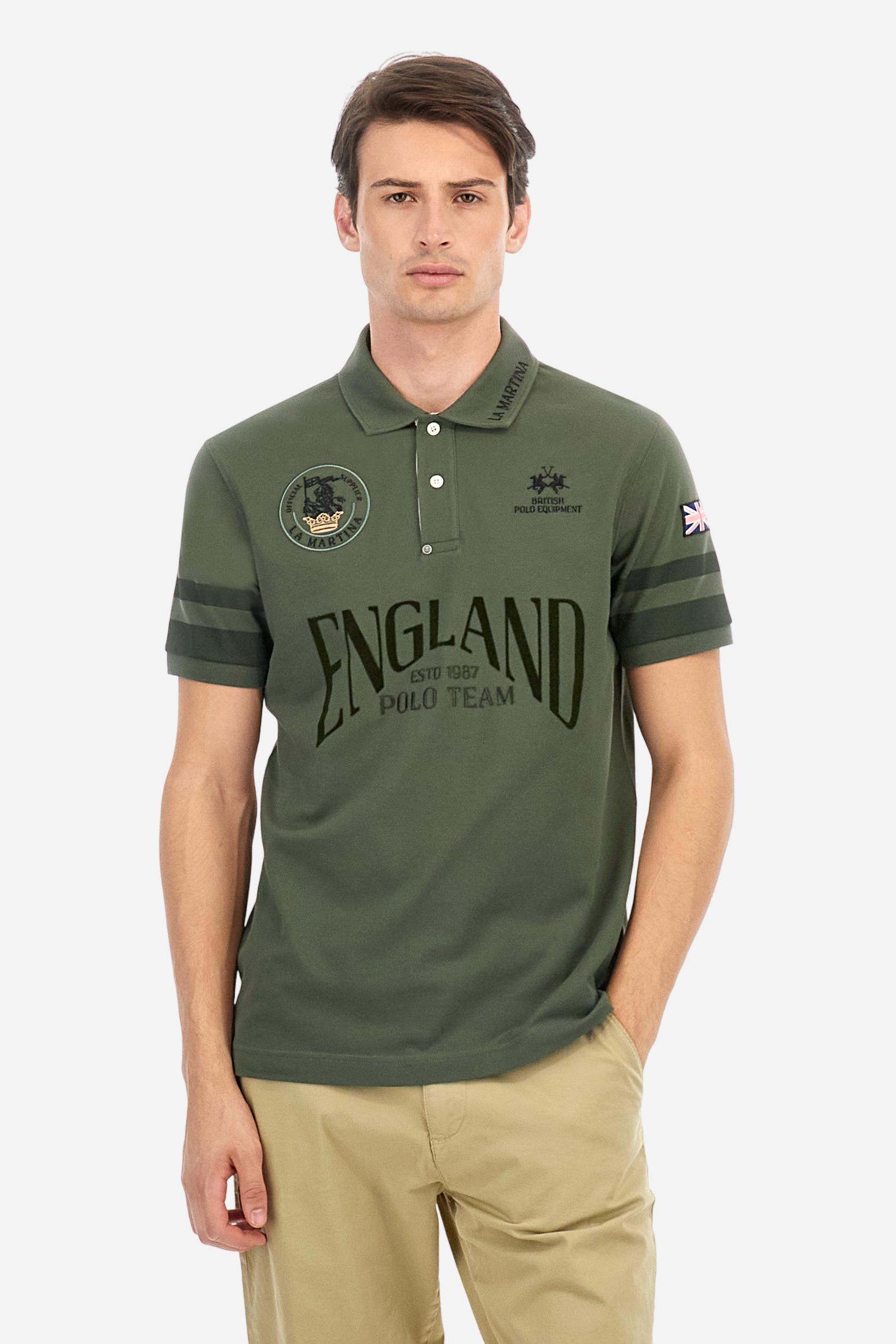 Polo shirt in stretch cotton piqué in regular fit Argimiro La