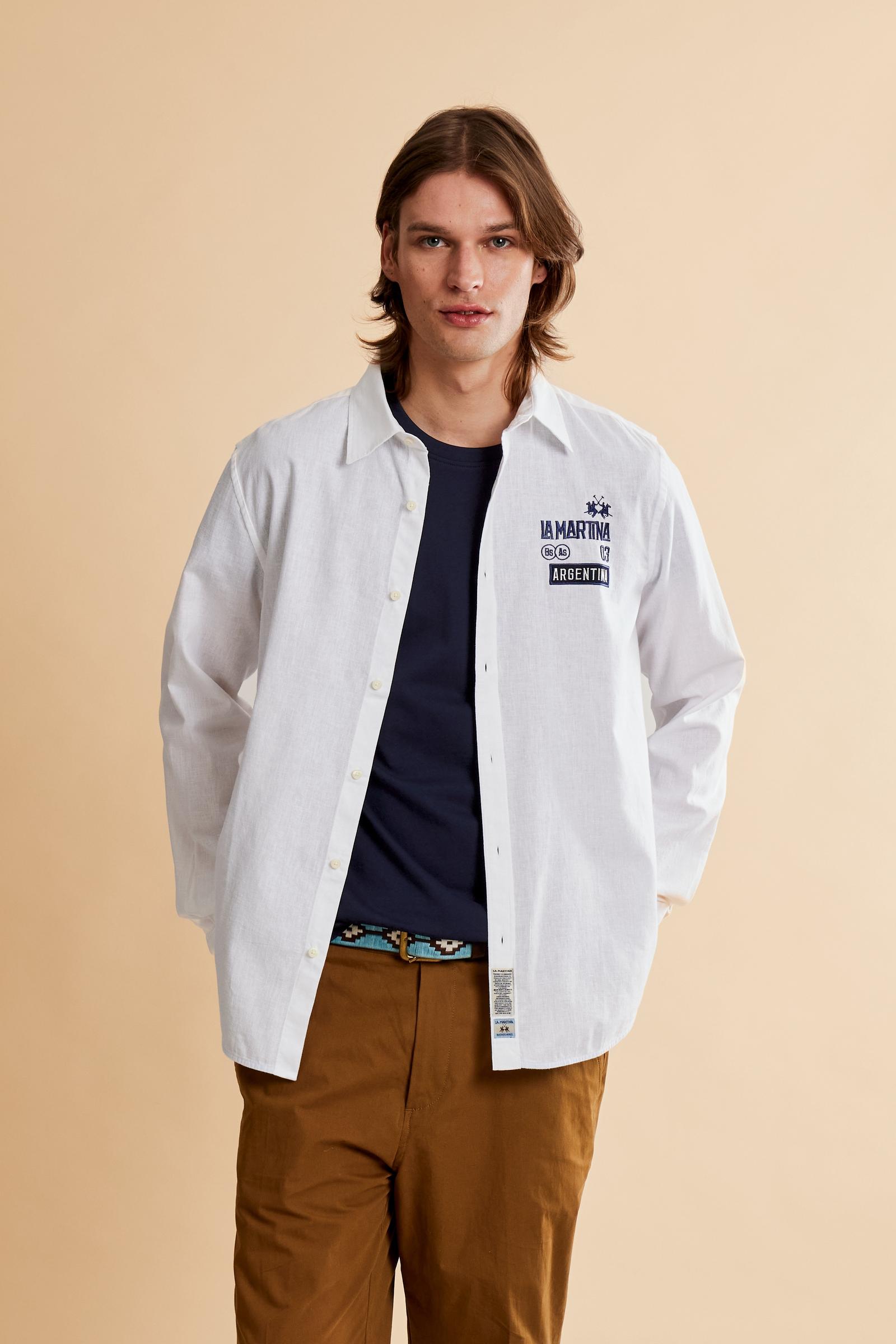 Men’s cotton and linen Polo Team Argentina shirt - Cornelio