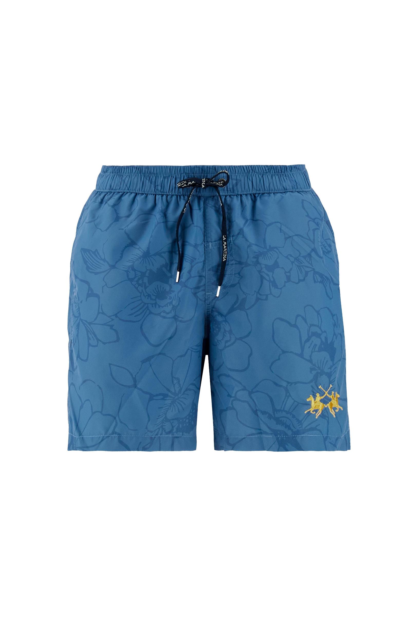 Men’s floral print nylon swim shorts - Casimir