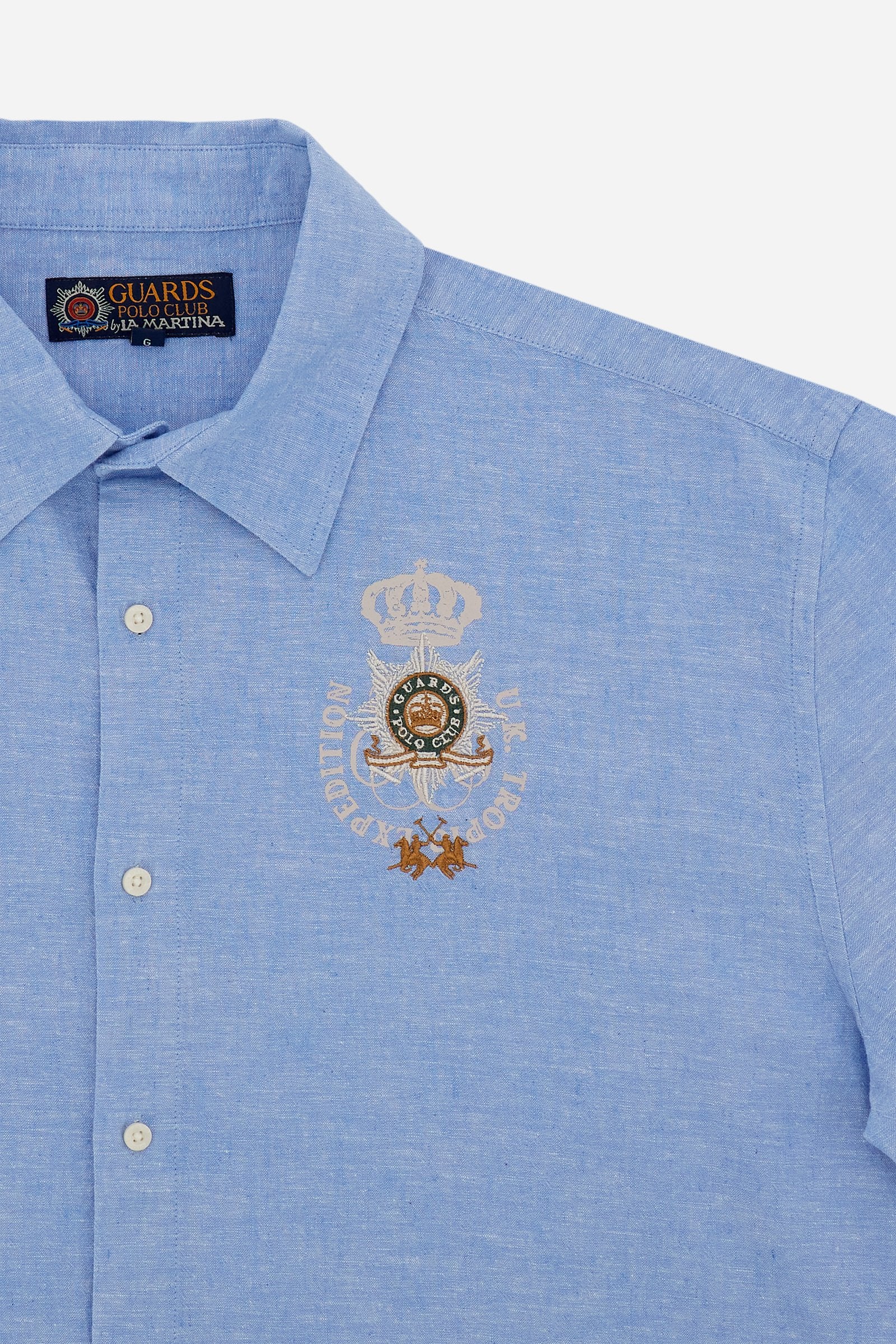 Men’s cotton and linen shirt Guards - Crispin
