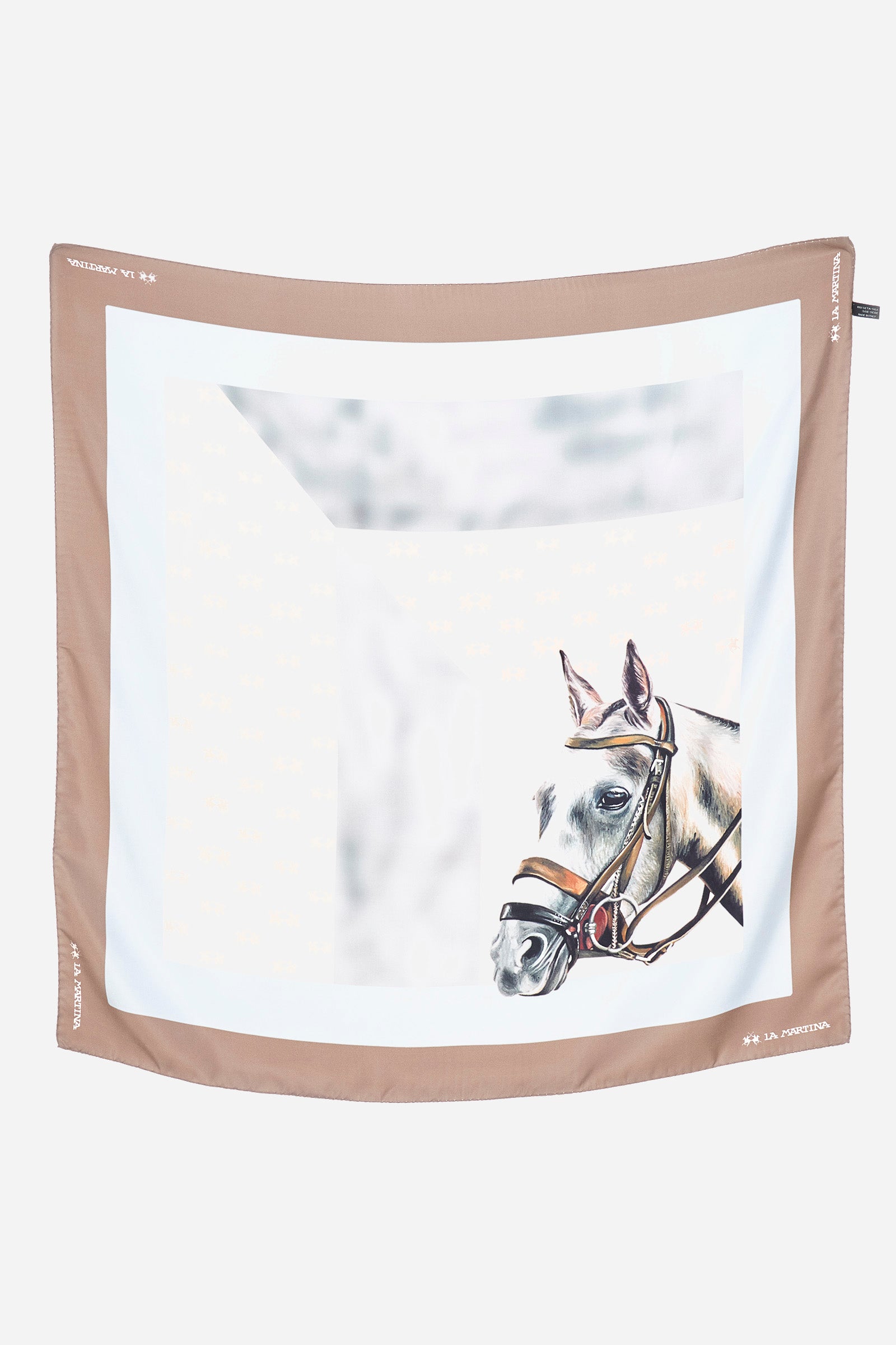 Multicolor scarf in silk