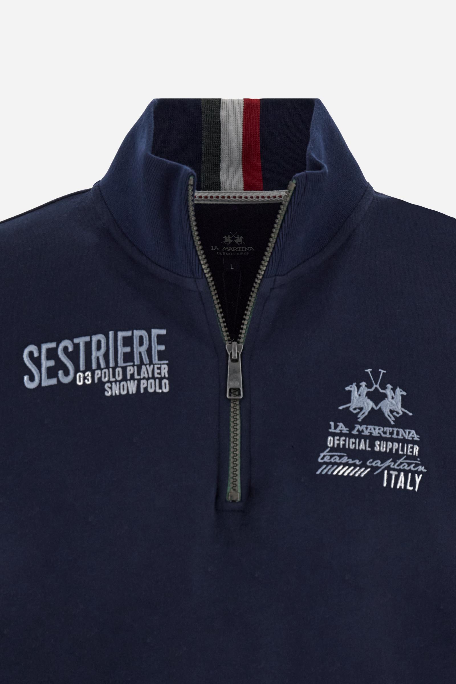 Sweat homme col montant zippé - Boris