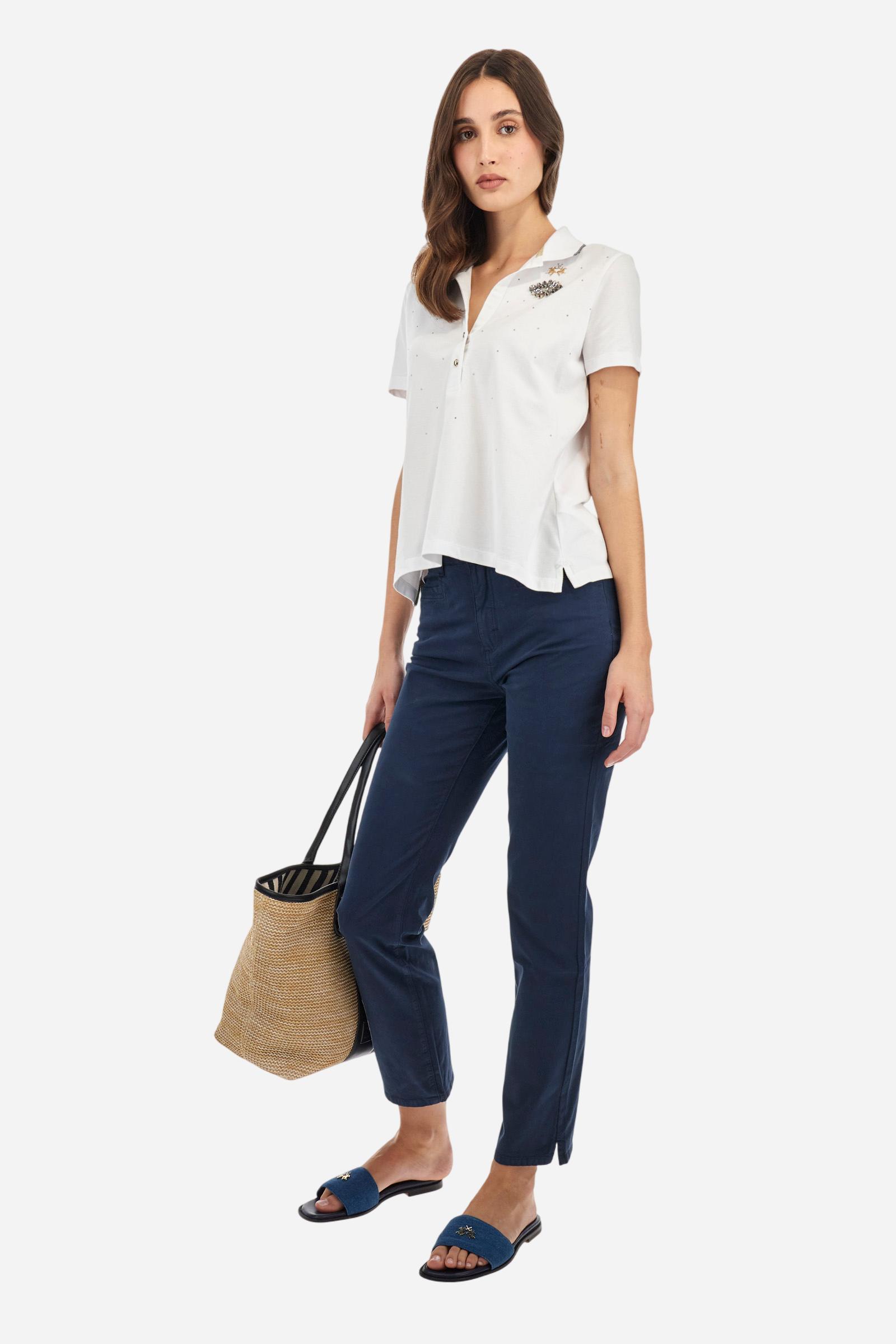 Polo shirt in stretch piqué cotton in regular fit - Arcadia