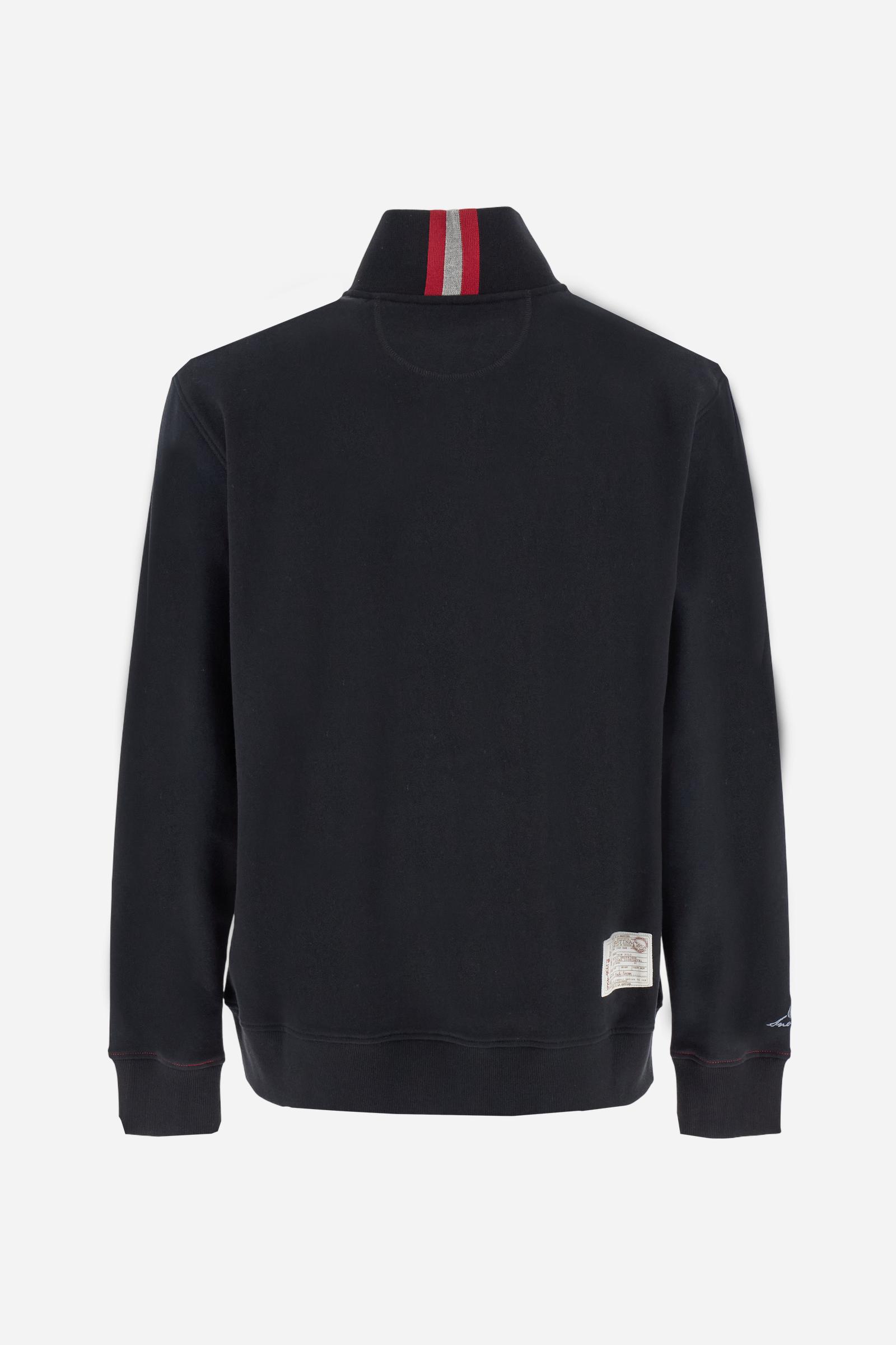 Men’s half‑zip mock‑neck sweatshirt - Boris