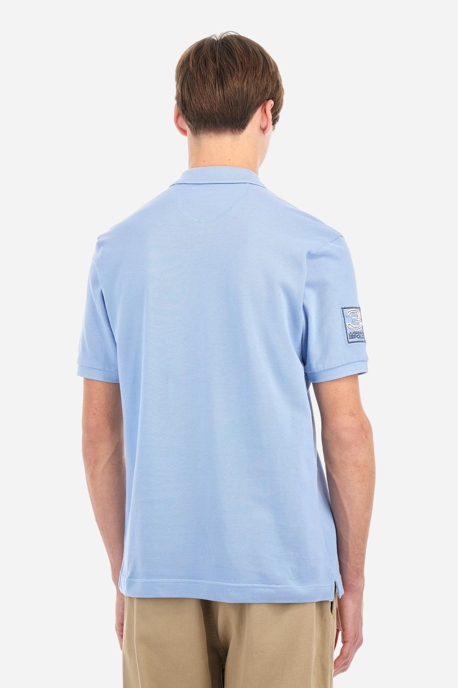 Regular fit polo shirt in stretch cotton piqué - Airton