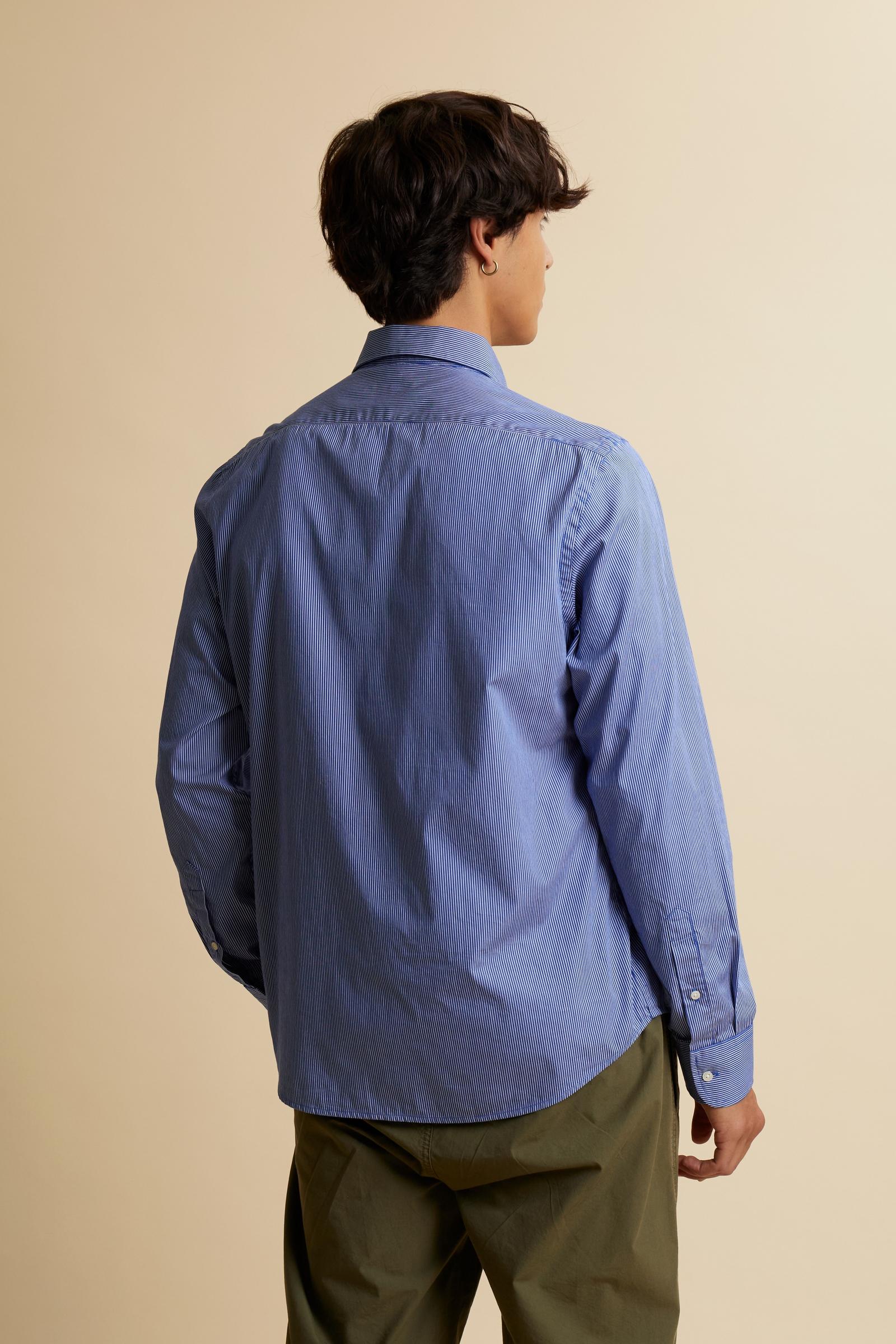 Men’s cotton poplin micro-stripe shirt - Innocent