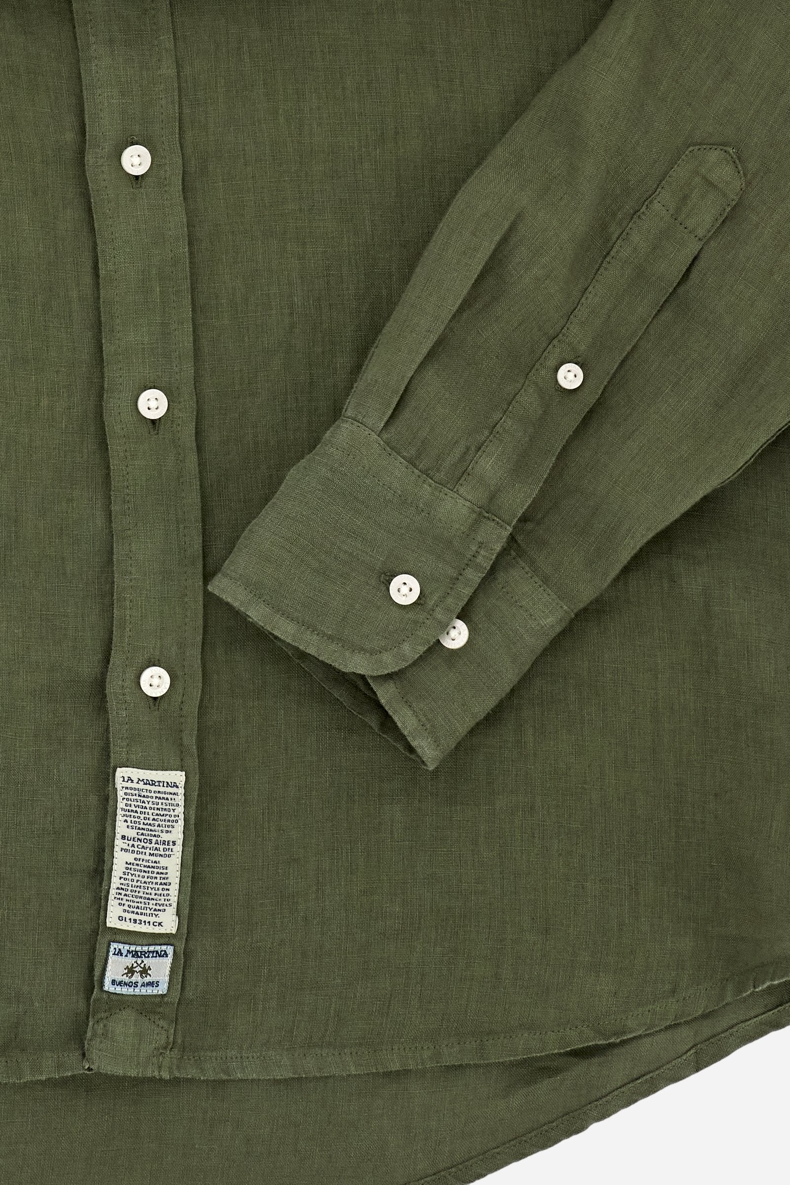 Men’s regular fit garment-dyed linen shirt - Innocent