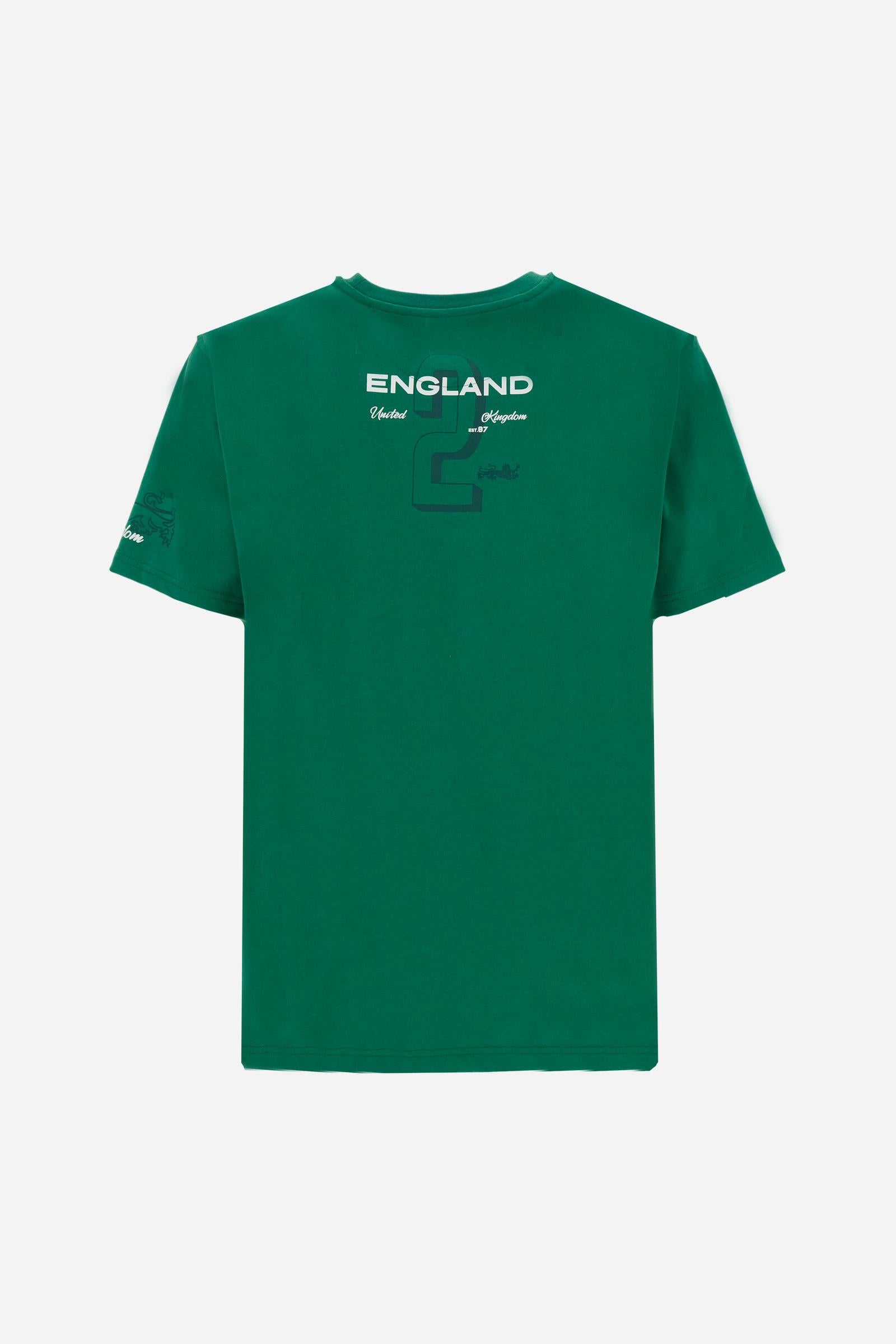 Herren-Baumwoll-T-Shirt mit Polo-Club-Pferd – Camron