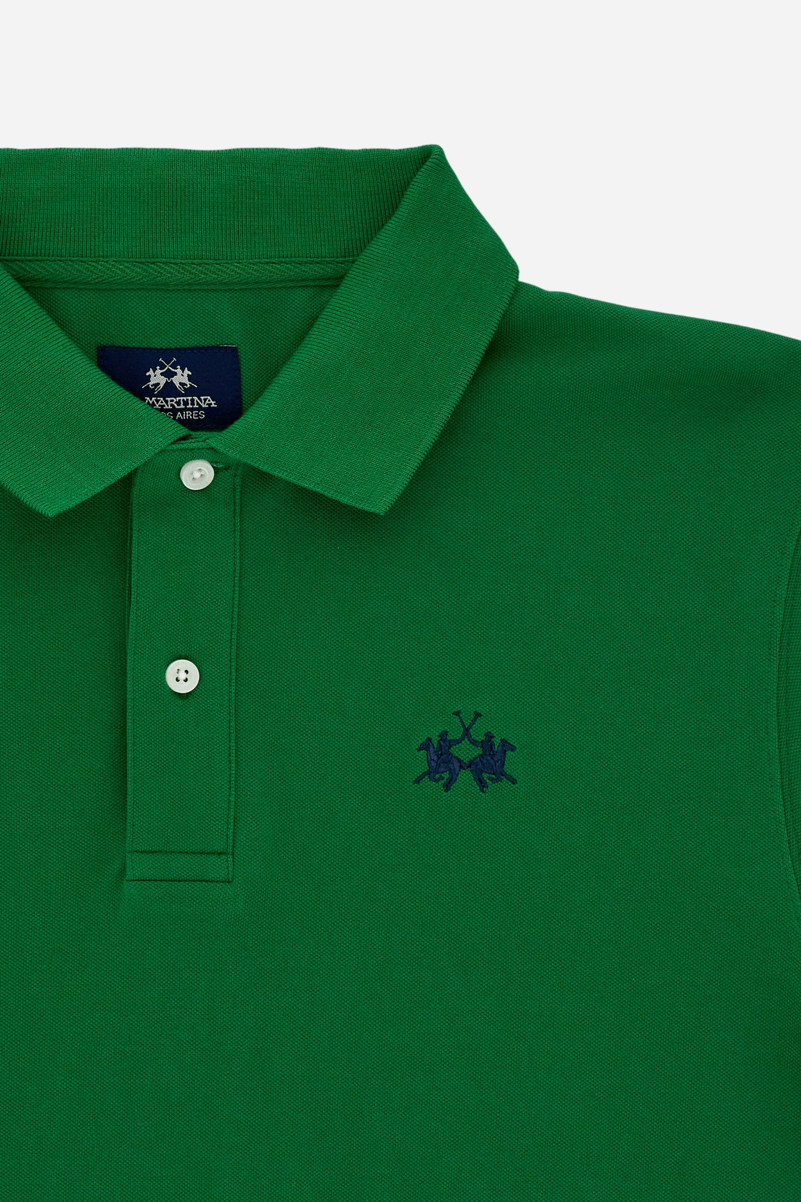 Men’s short-sleeve stretch piqué polo. Two-button placket and ribbed details, with a regular fit. Iconic style characterised by applied logo and patches. - Amazon