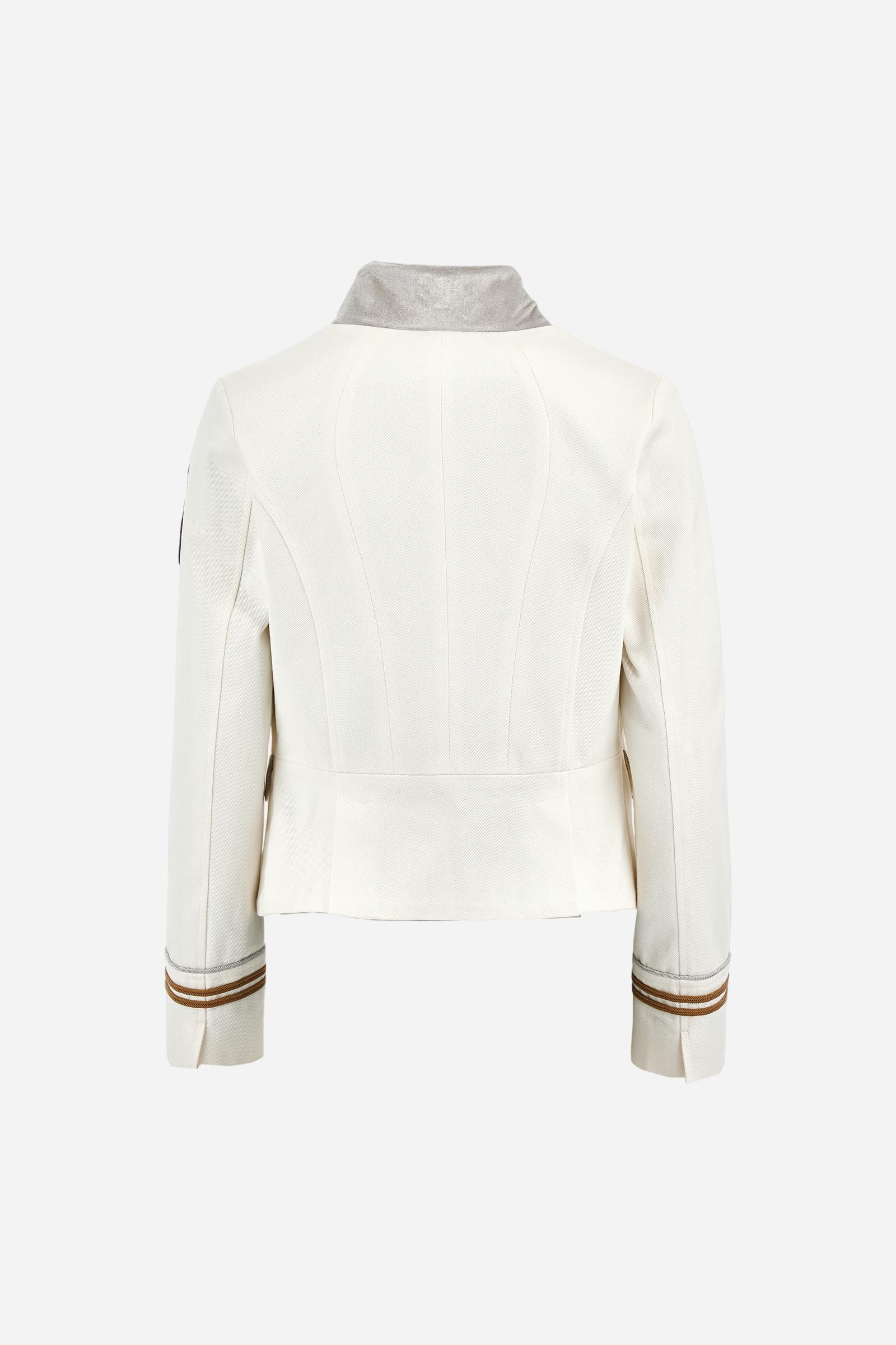 Giacca donna in twill di cotone pesante - Blanca