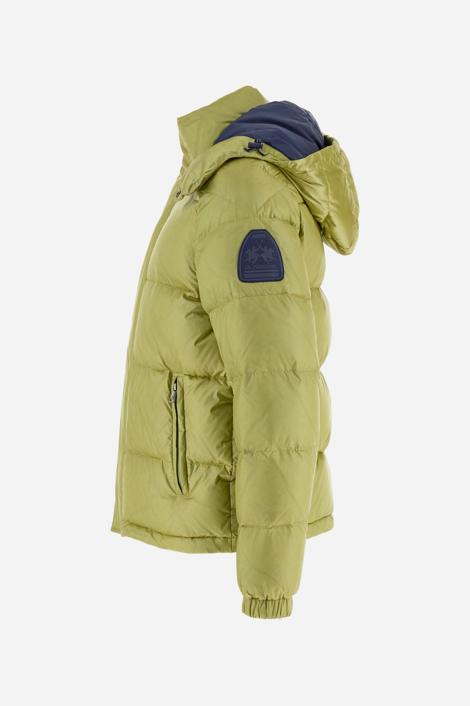 Men’s iridescent nylon down jacket Polo Player - Bert