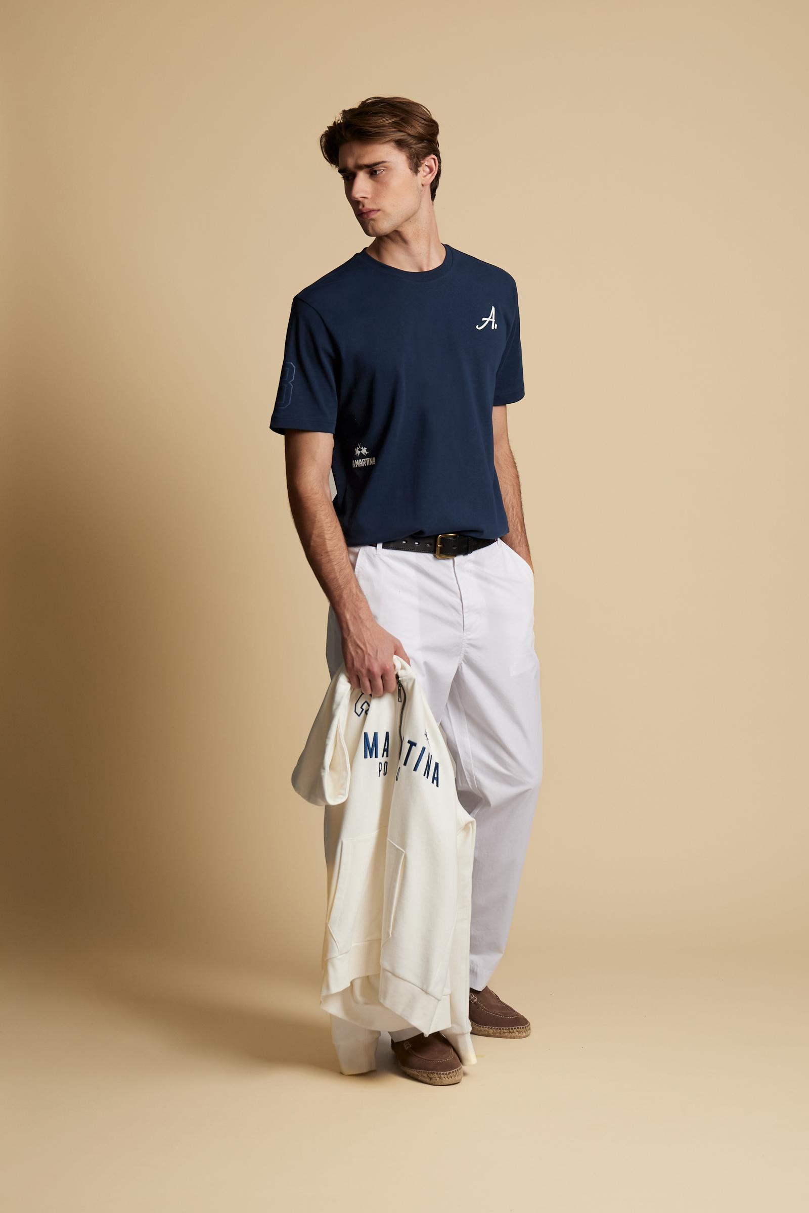 Men’s crew neck cotton jersey T-shirt Elite Polo – Ciceron