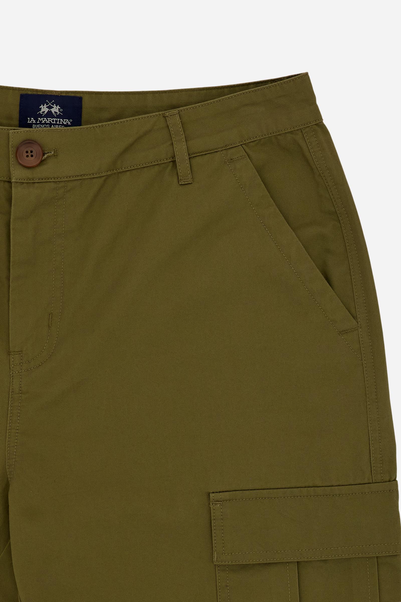 Men's cargo trousers in twill Black Label Edition - Caìn
