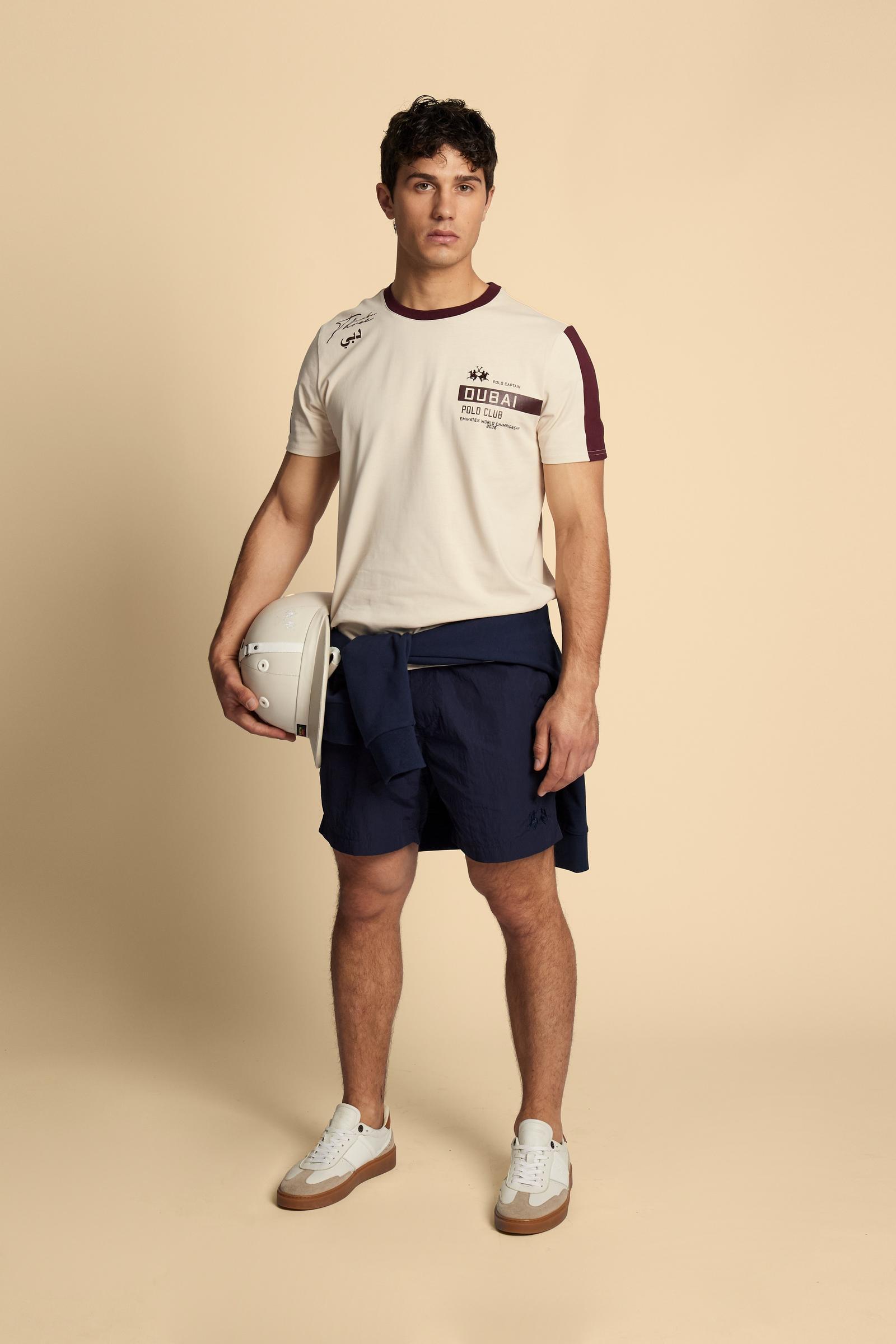 T-shirt uomo a manica corta in jersey di cotone Dubai Polo Club - Carin