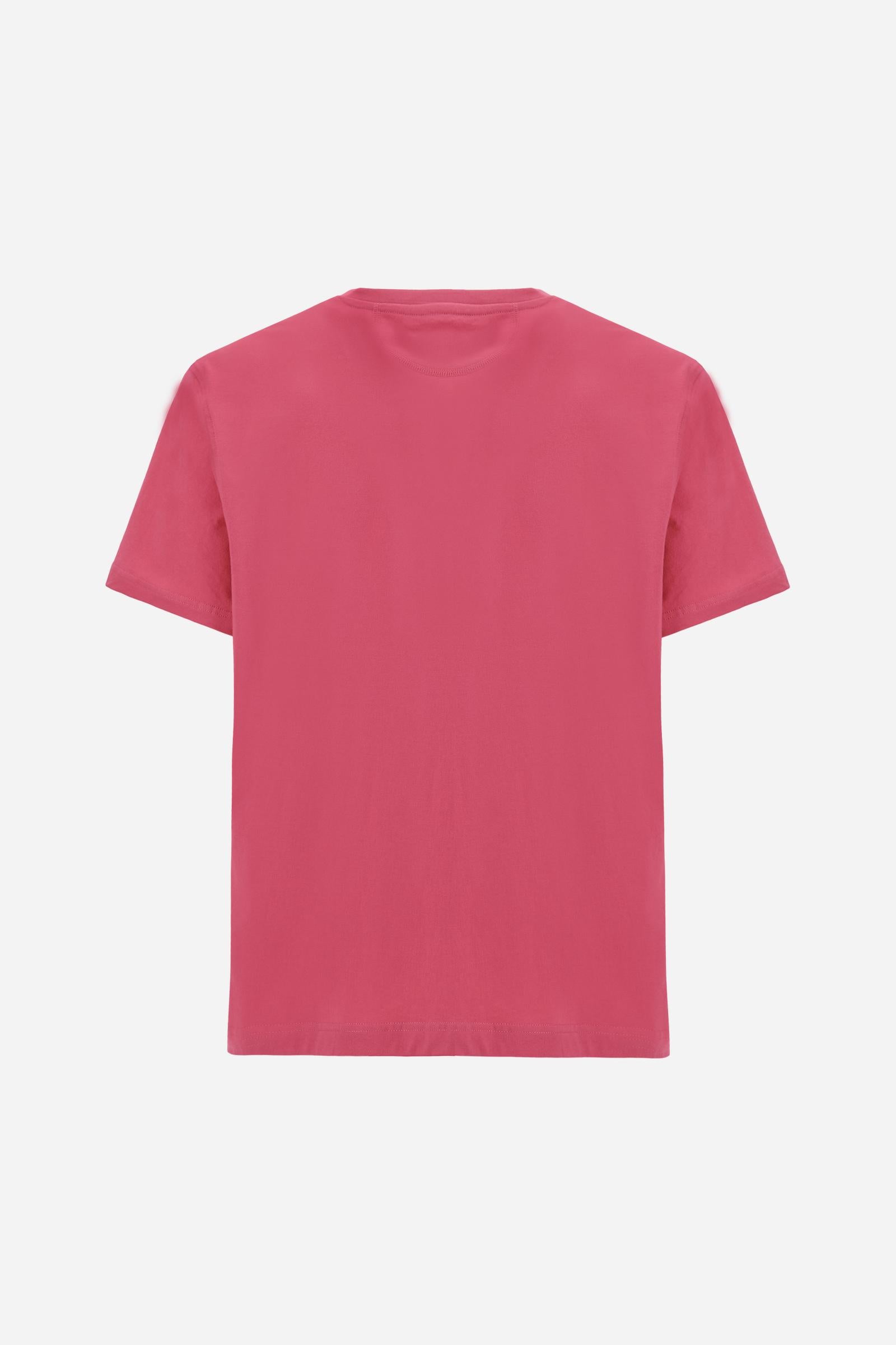 Men’s cotton jersey T-shirt with small logo - Serge