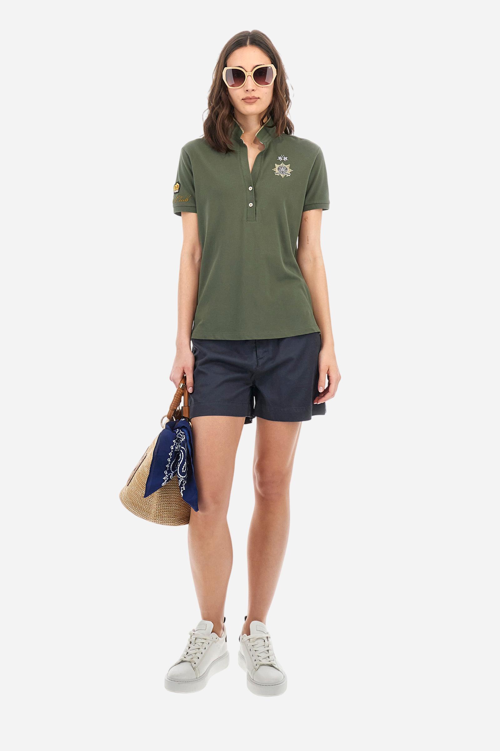 Polo coupe classique en piqué de coton extensible - Ambra