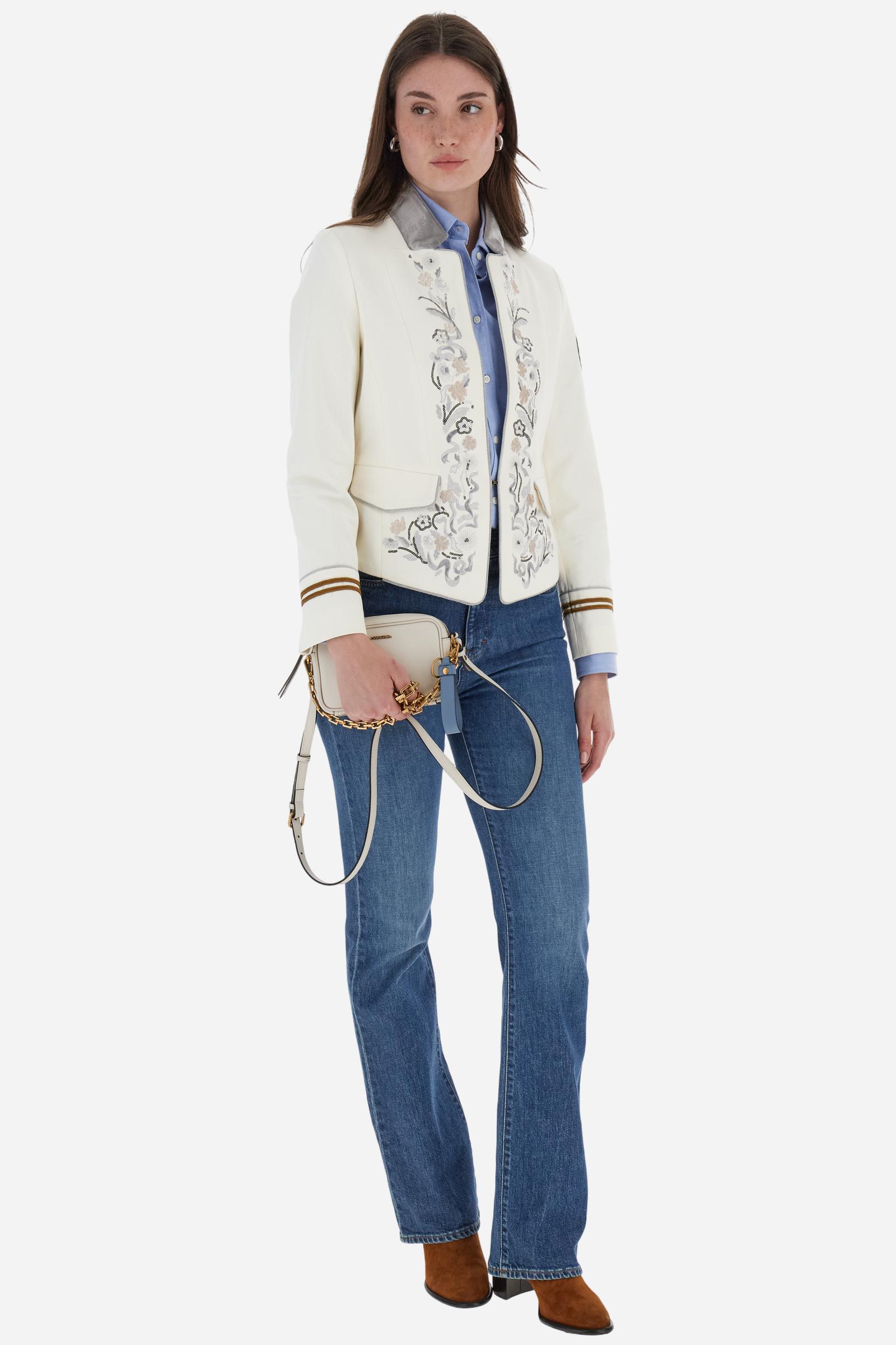 Giacca donna in twill di cotone pesante - Blanca