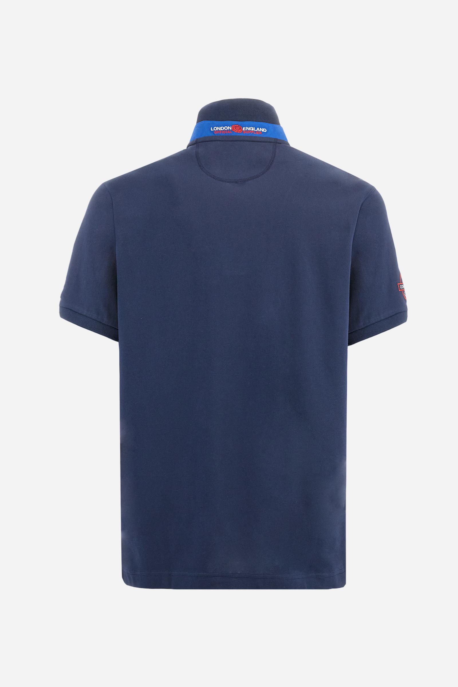 Polo shirt in stretch piqué cotton in regular fit - Adam