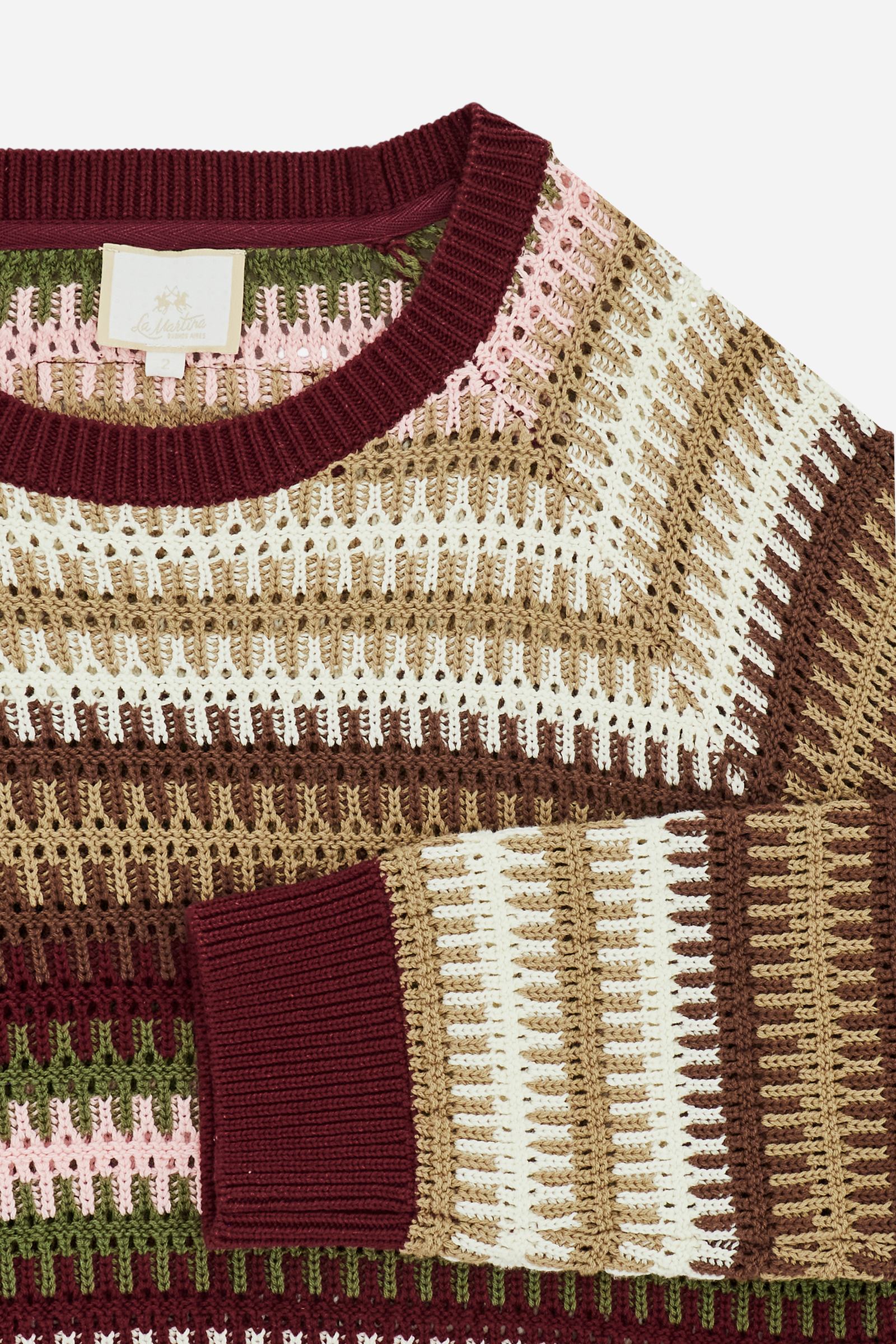 Damen Jacquard-Pullover mehrfarbig - Carmina