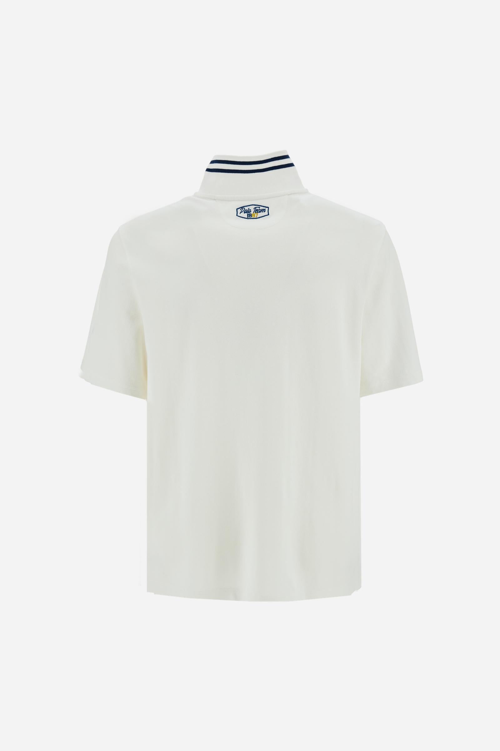 Men’s short-sleeved cotton piqué polo shirt Argentina - Cade