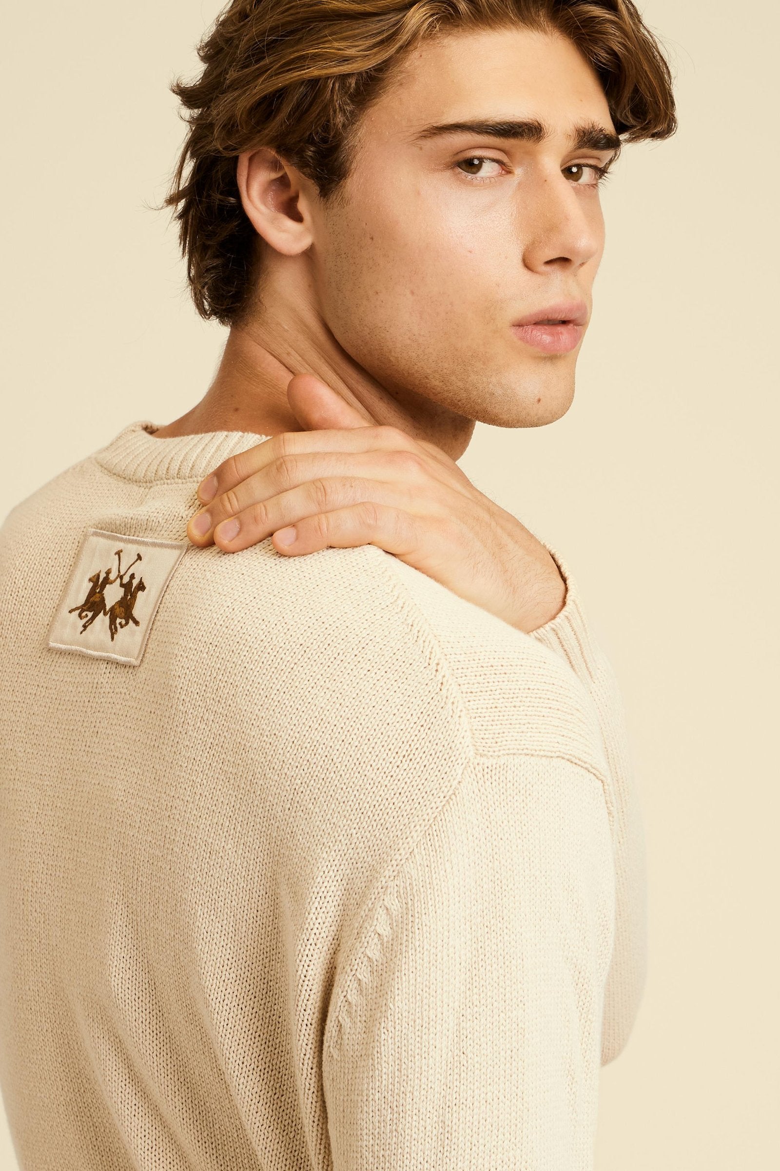 Men’s cotton crewneck sweater - Cordel