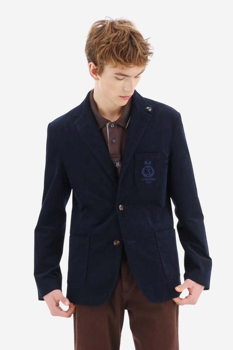 SELETED HOMME Slhslim-ISAC Navy Herringbone BLZ B Noos