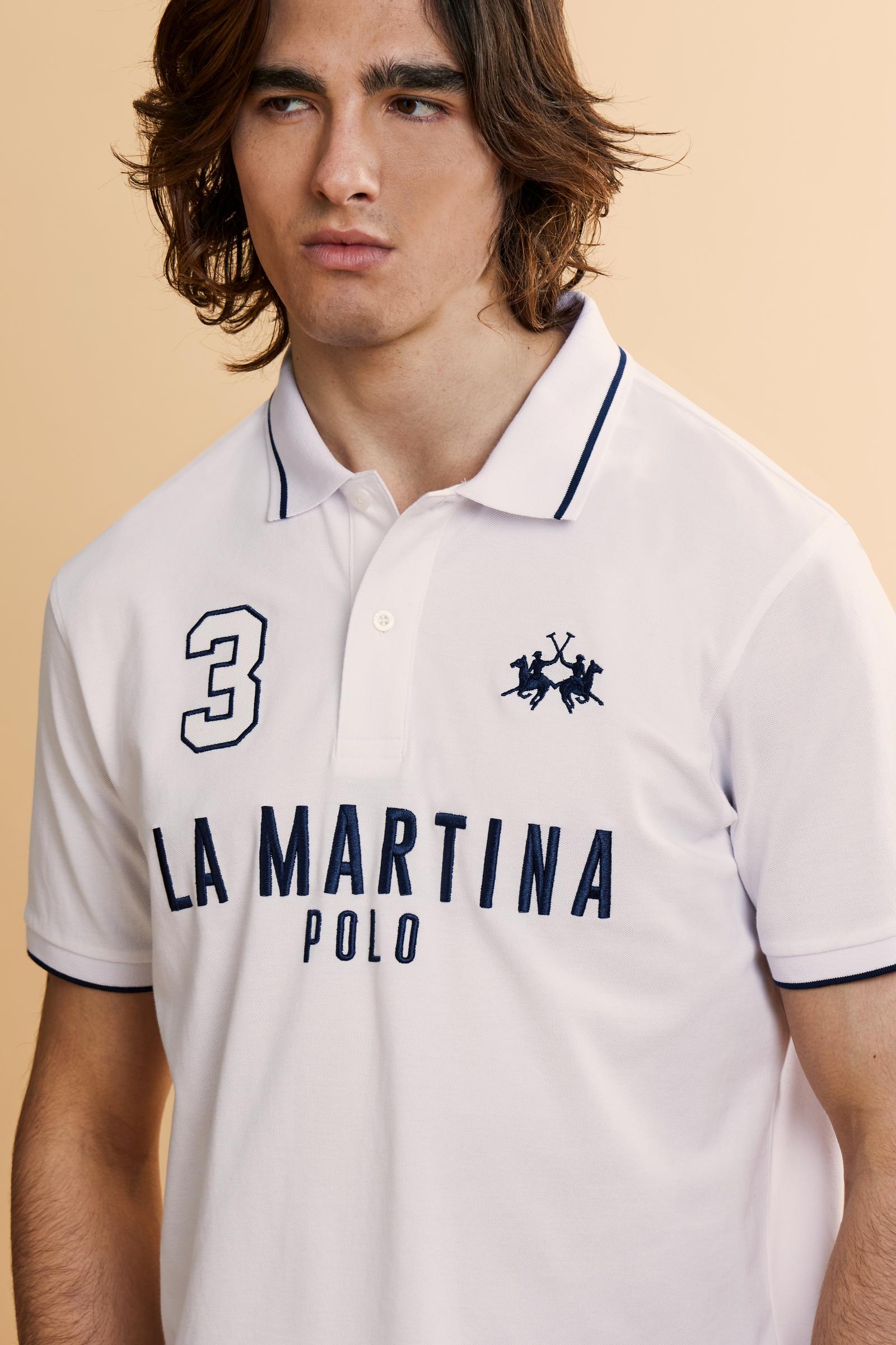 Men's short sleeve polo in stretch piqué Iconic - Yeshayahu