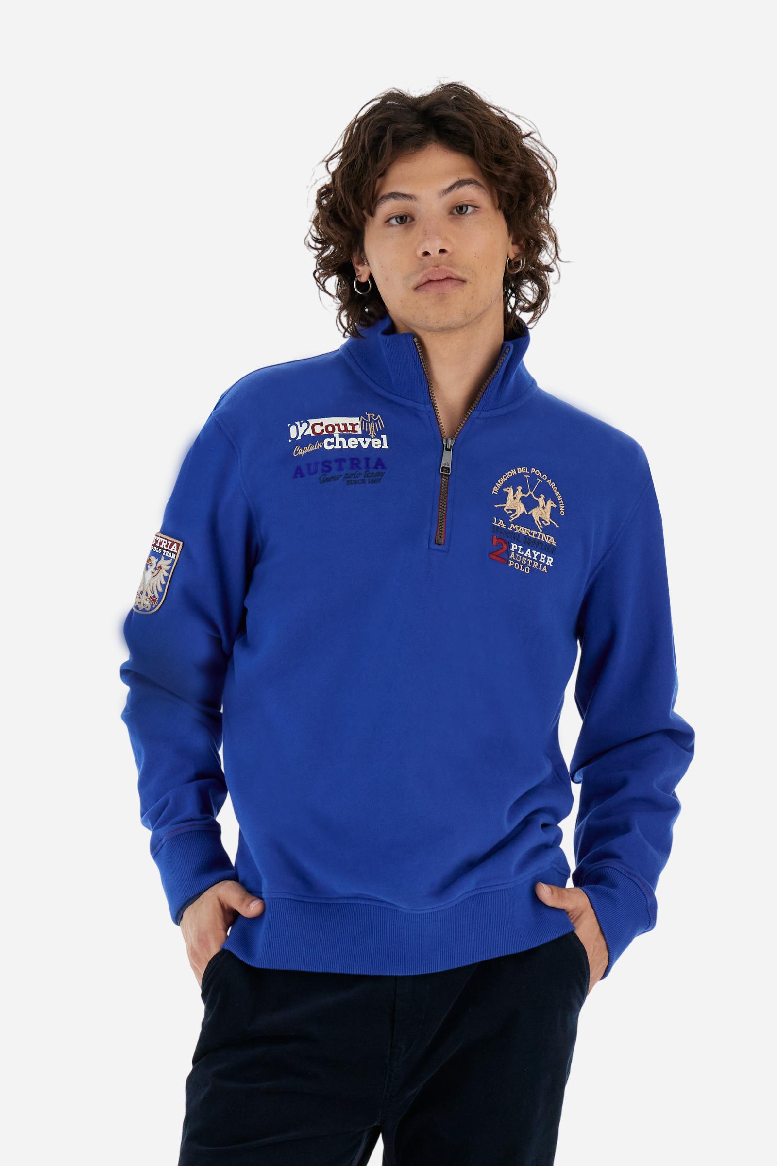 Sudadera de hombre de cuello alto con cremallera - Boris