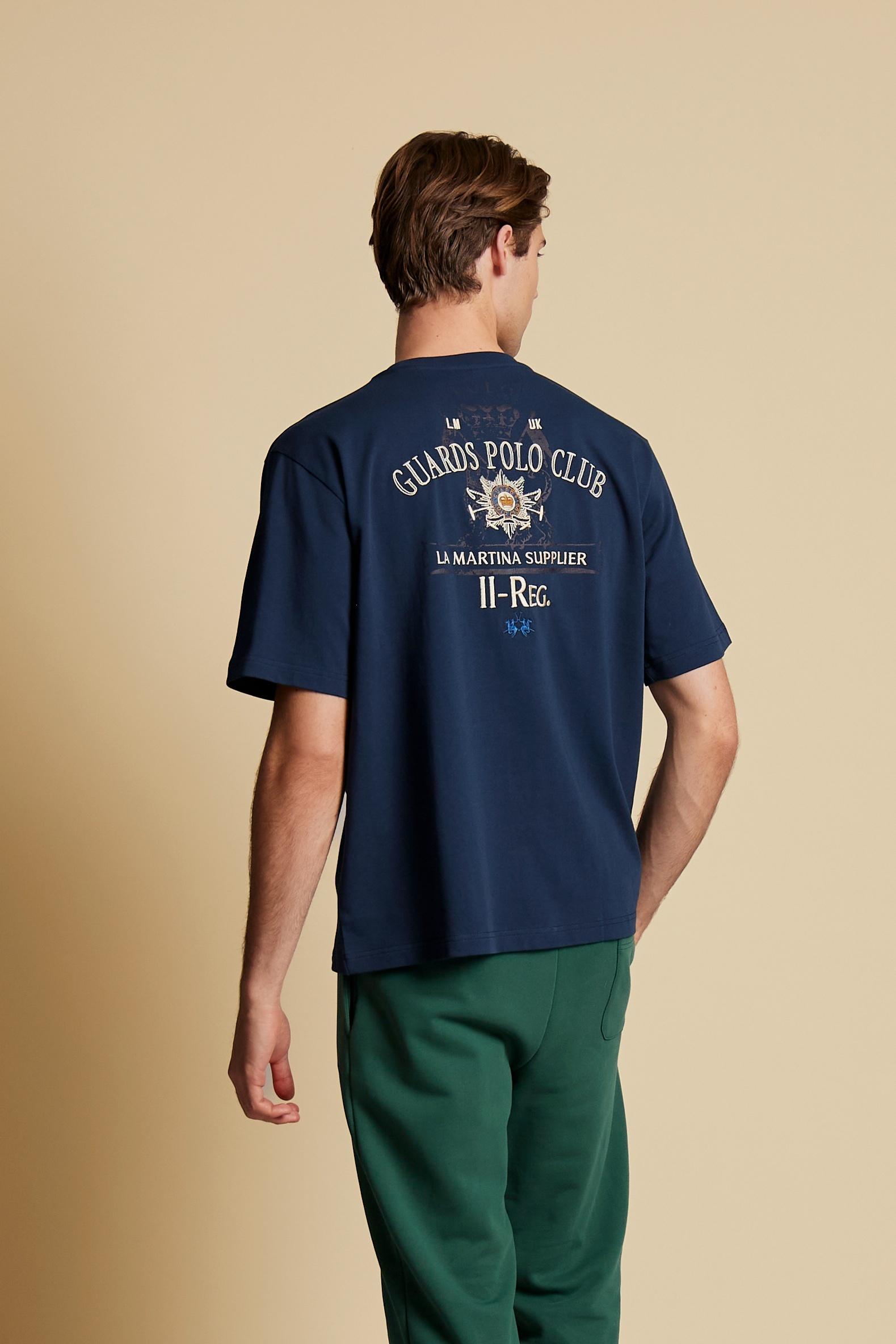Men’s cotton T-shirt with Guards pocket – Clay