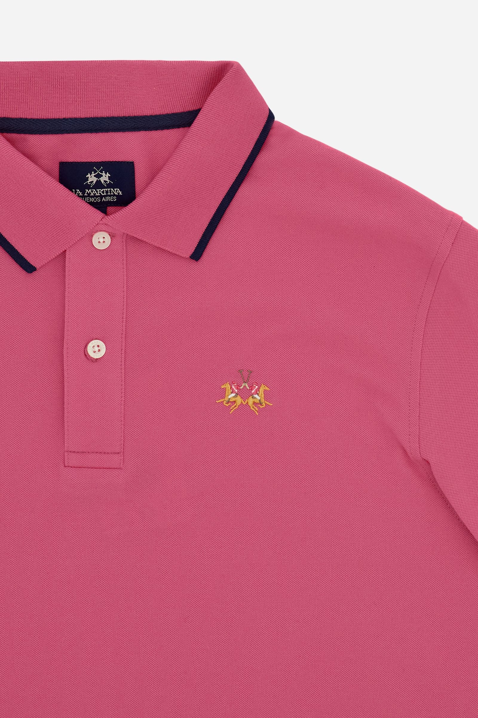 Men’s regular fit stretch piqué polo shirt Essential – Russell