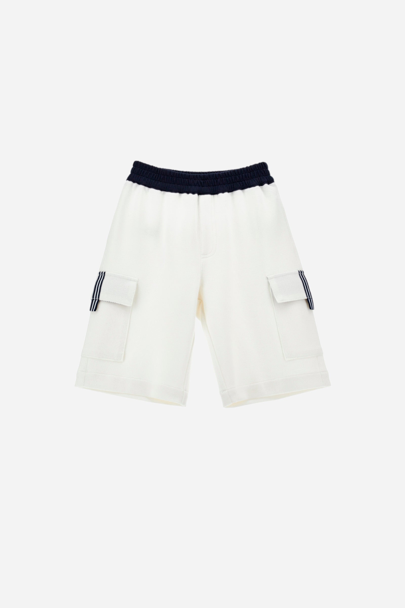 Boys' bermuda shorts in pique cotton