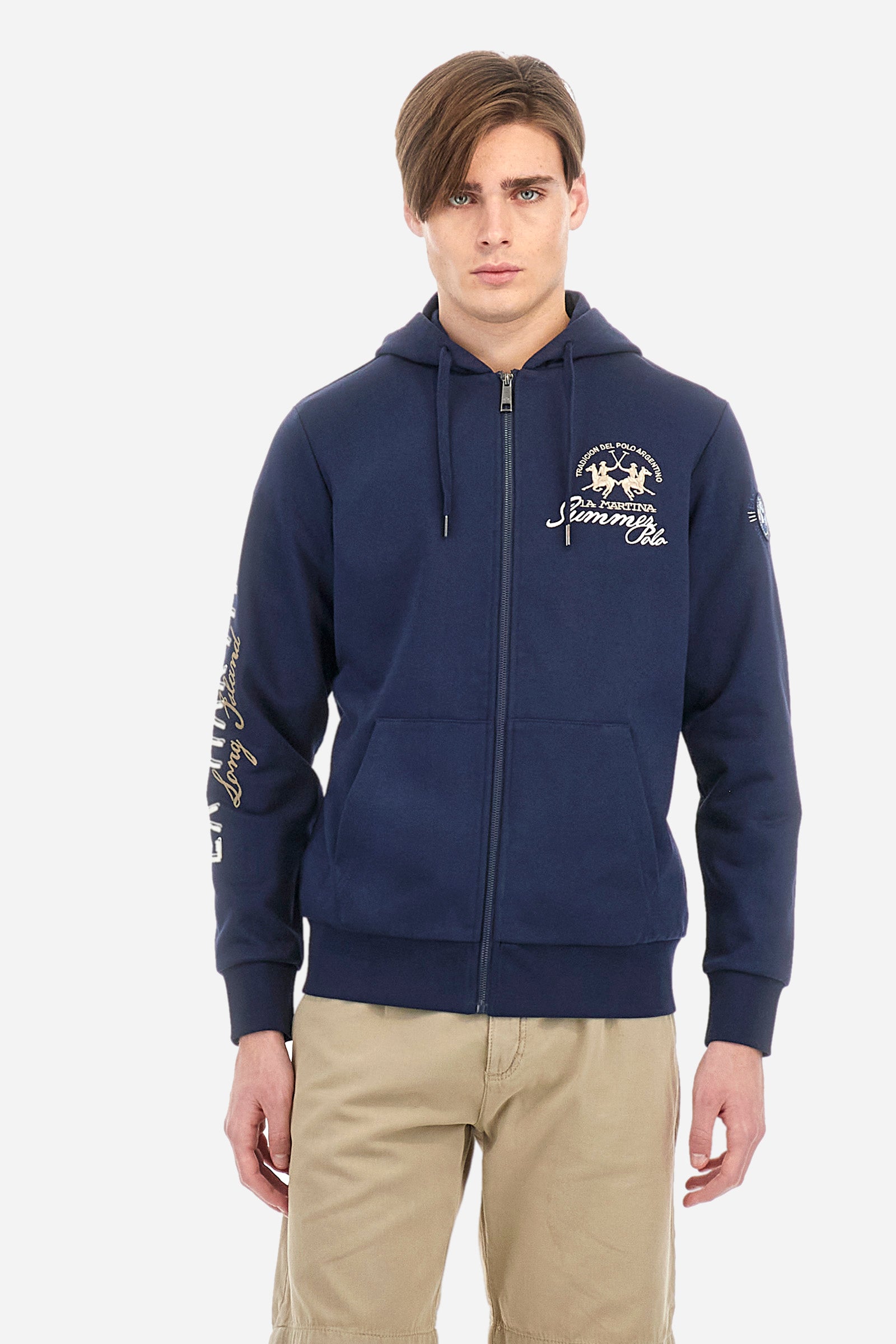 Regular fit cotton French terry sweatshirt Alejo La Martina