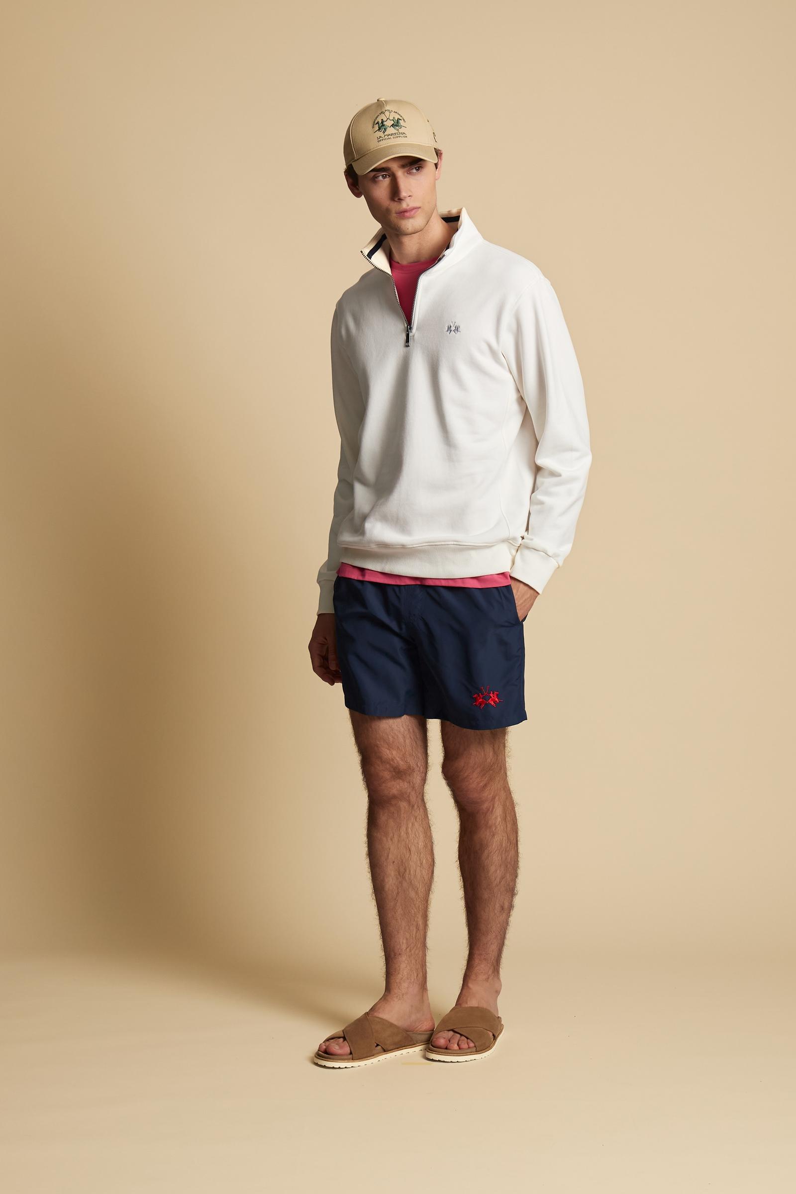 Men’s half zip cotton French Terry sweatshirt – Chalino