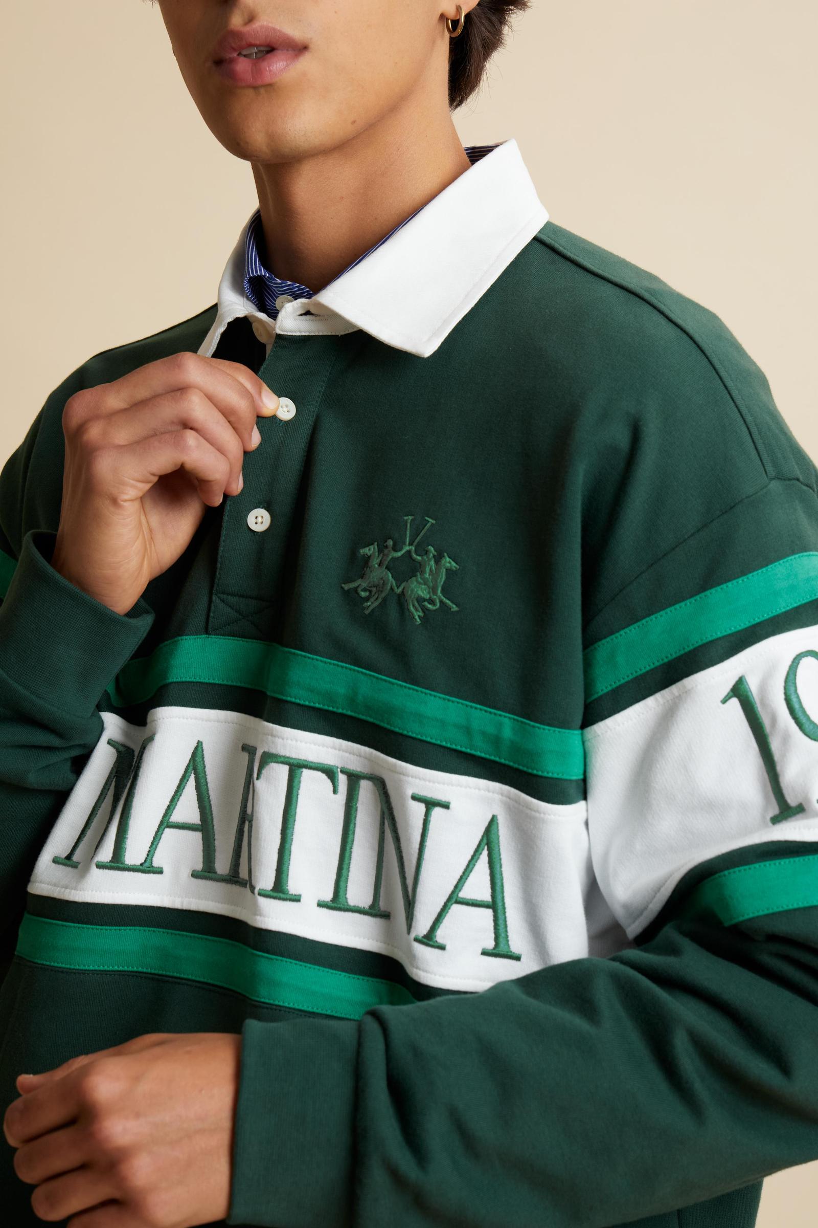 Men’s French Terry sweatshirt with contrast stripes - Chente