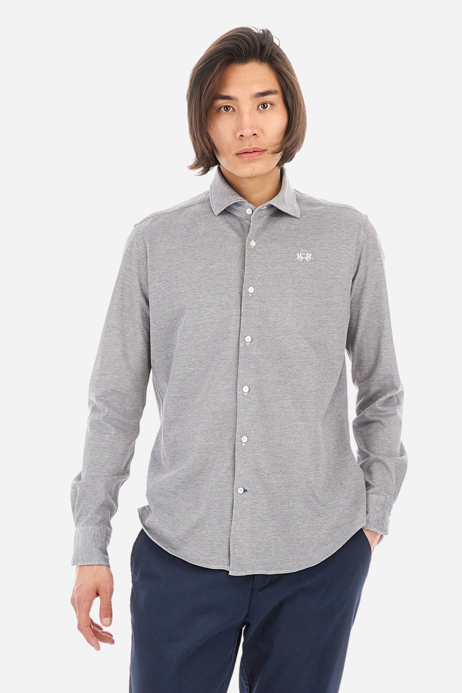 Arshiner Chemises à Manches Longues Avec Poches, Col Rond, Doux