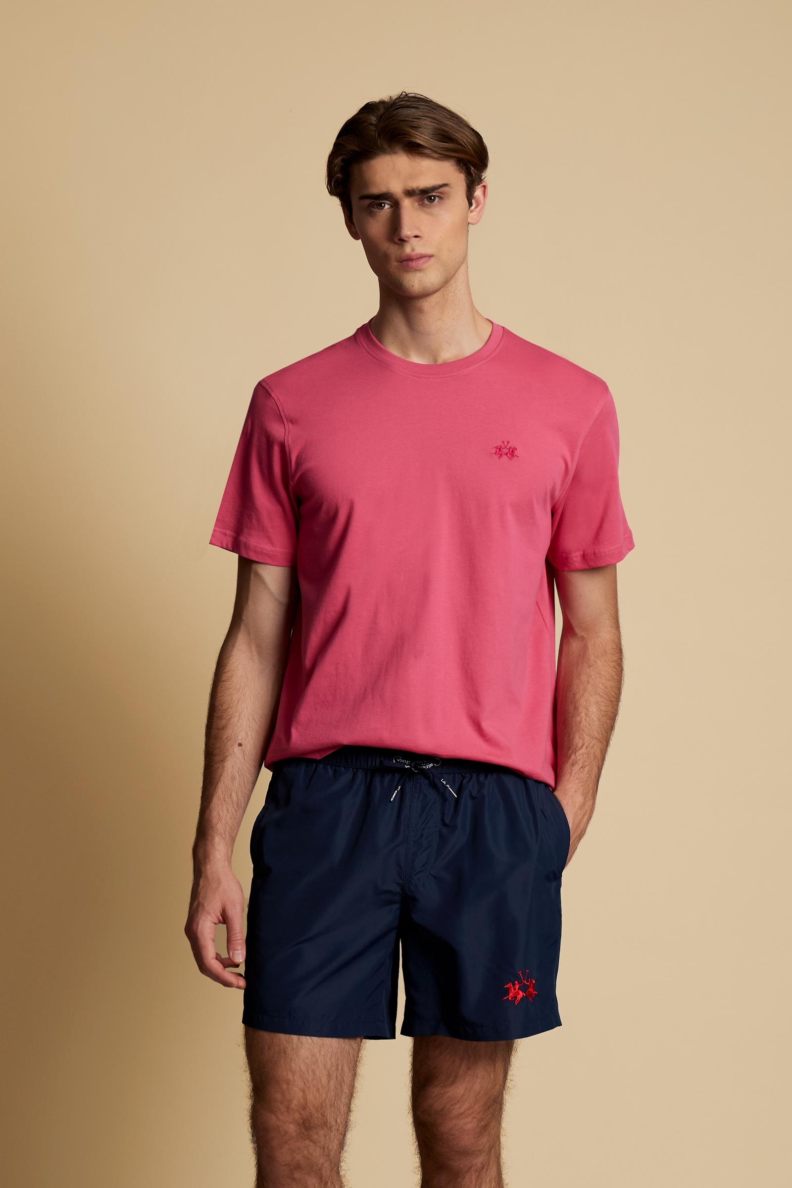 T-shirt homme en jersey de coton avec petit logo - Serge