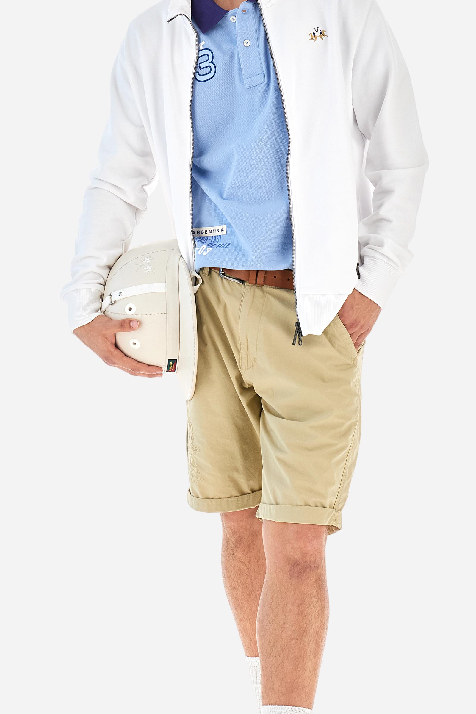 Regular fit polo shirt in stretch cotton piqué - Aicher