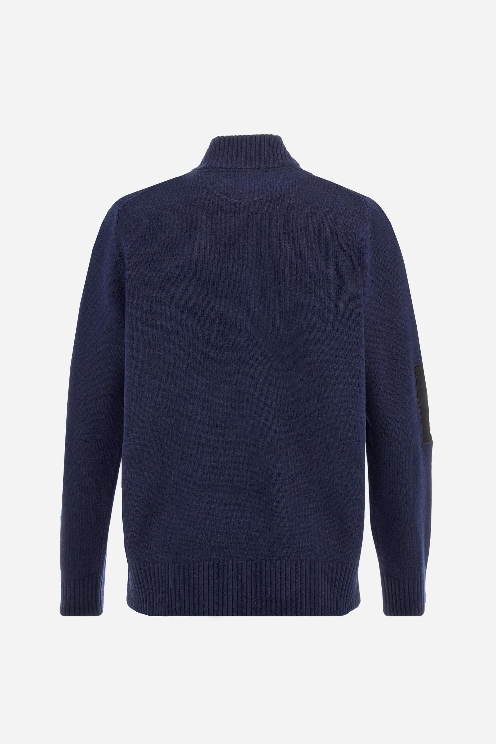 Men’s half zip lambswool sweater Special Event - Burton
